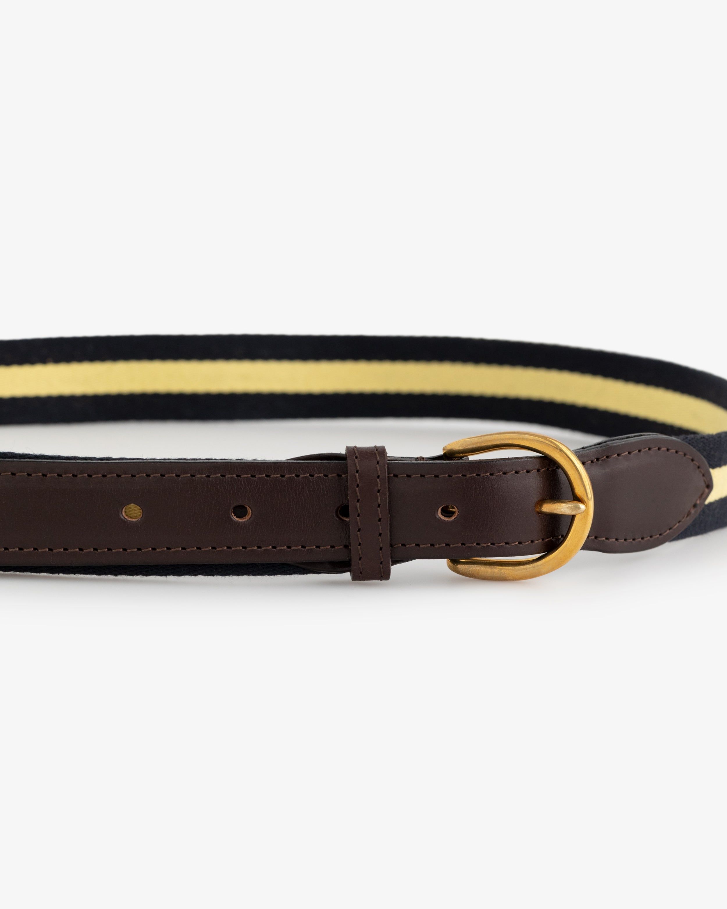 ALD / Drake's Striped Web Belt sold by Aime Leon Dore product image thumbnail 4