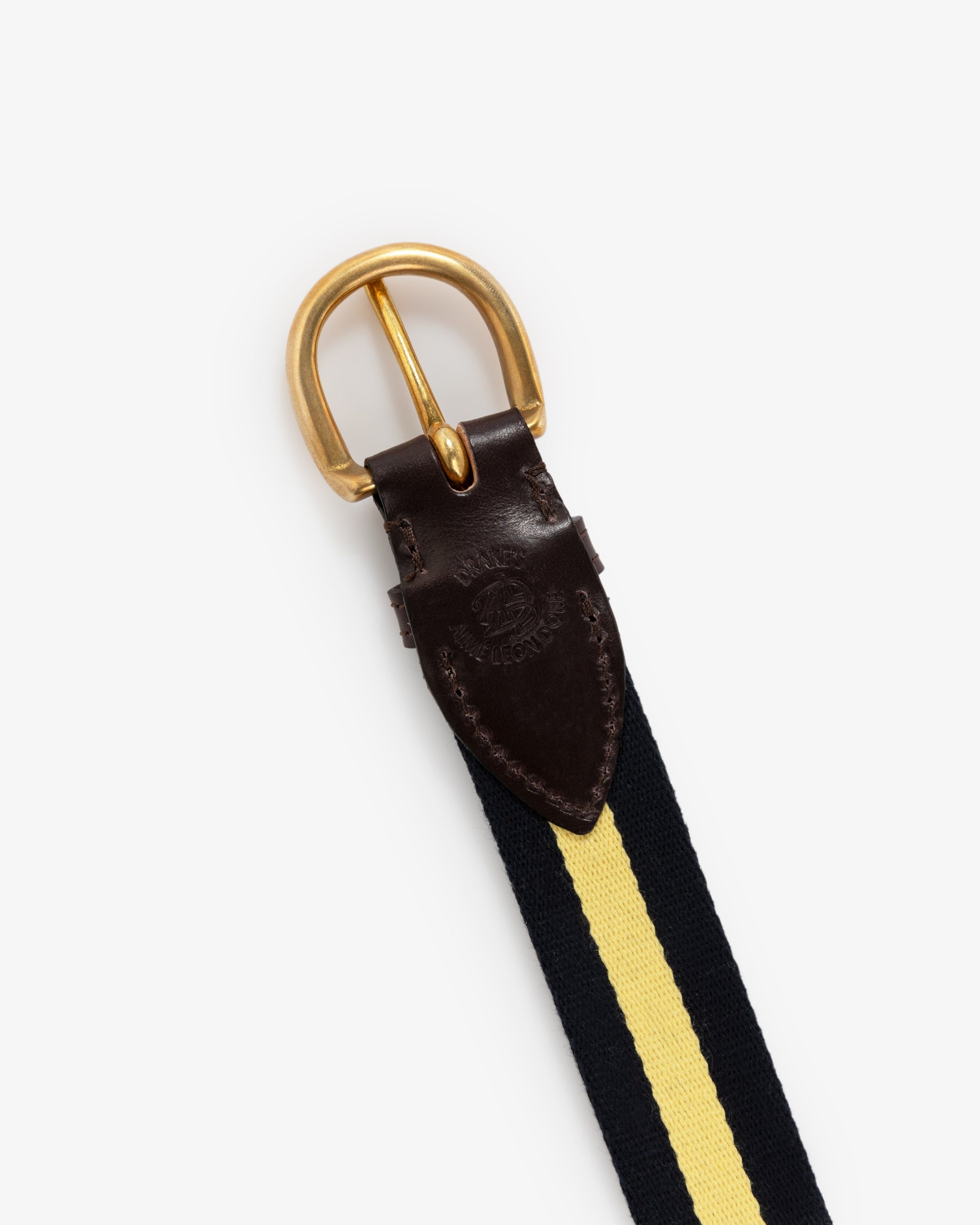 ALD / Drake's Striped Web Belt sold by Aime Leon Dore product image thumbnail 3