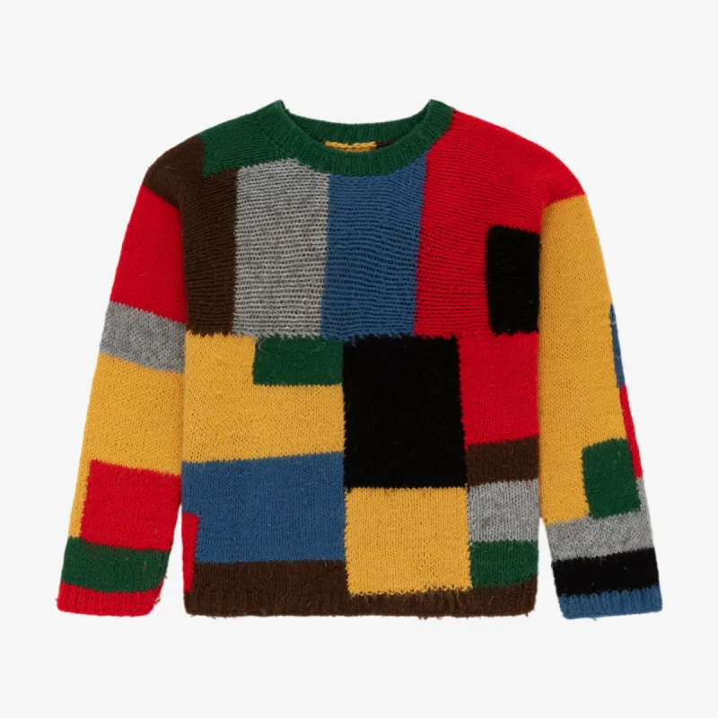 Vintage Patchwork Sweater made by Aime Leon Dore