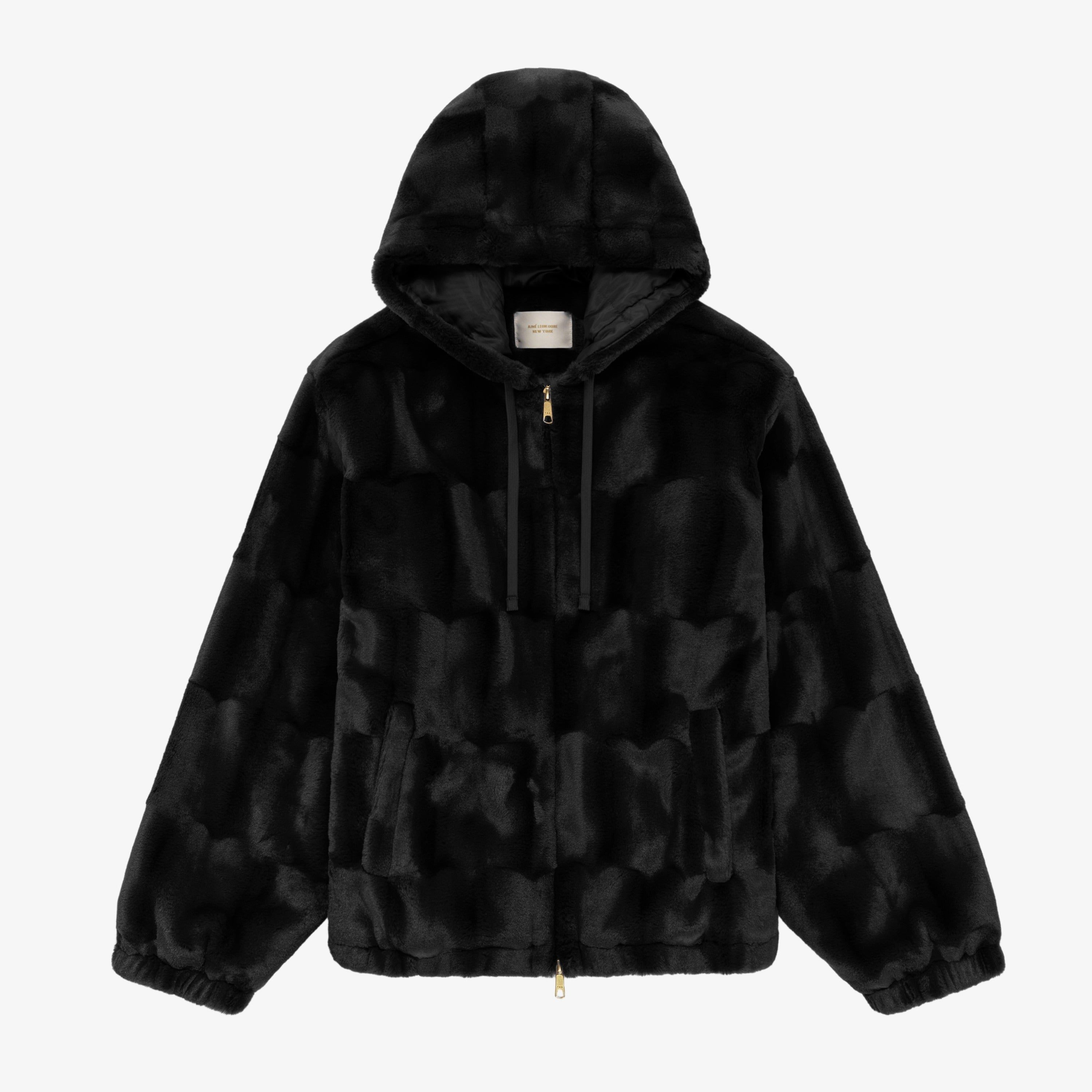 Full-Zip Fur Hoodie sold by Aime Leon Dore