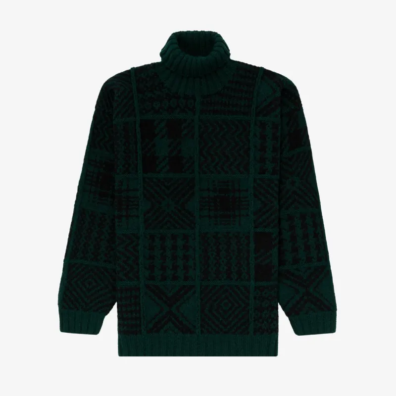 Tommy Hilfiger Wool Patchwork Turtleneck made by Aime Leon Dore
