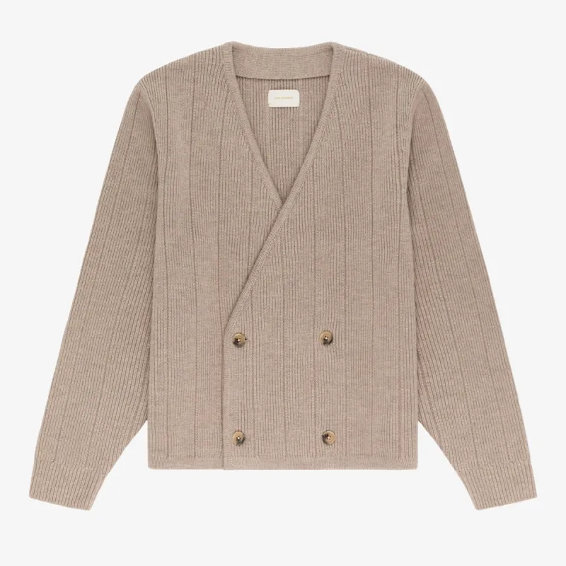 Double-Breasted Merino Cardigan | Parallel