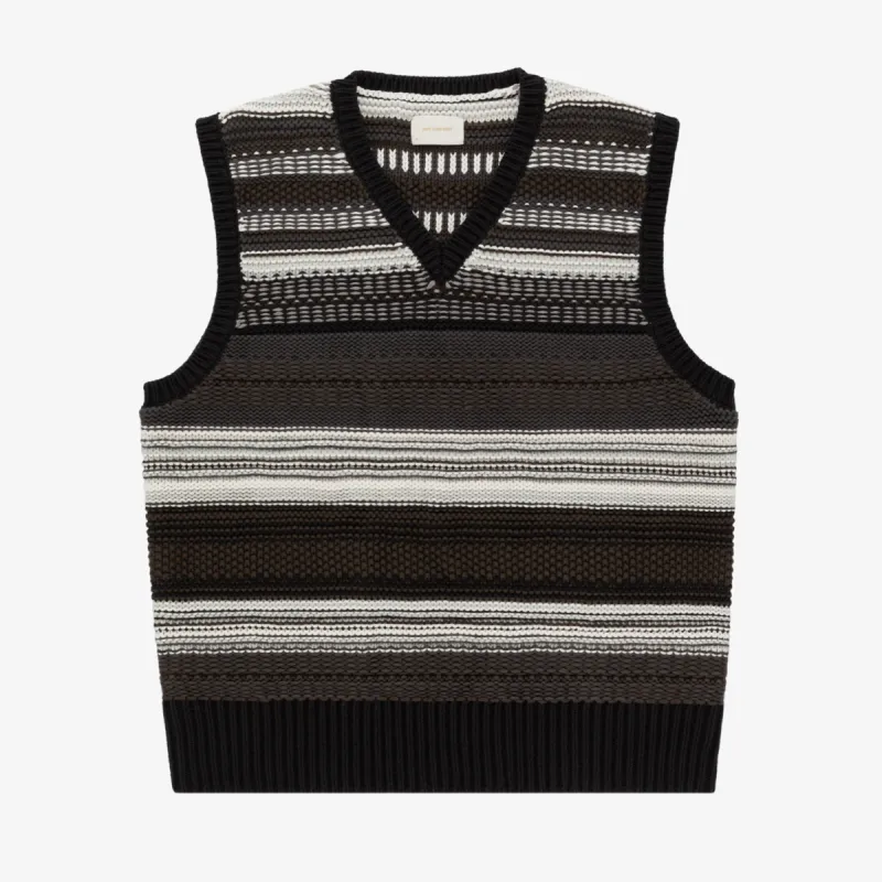 Striped  Sweater Vest made by Aime Leon Dore