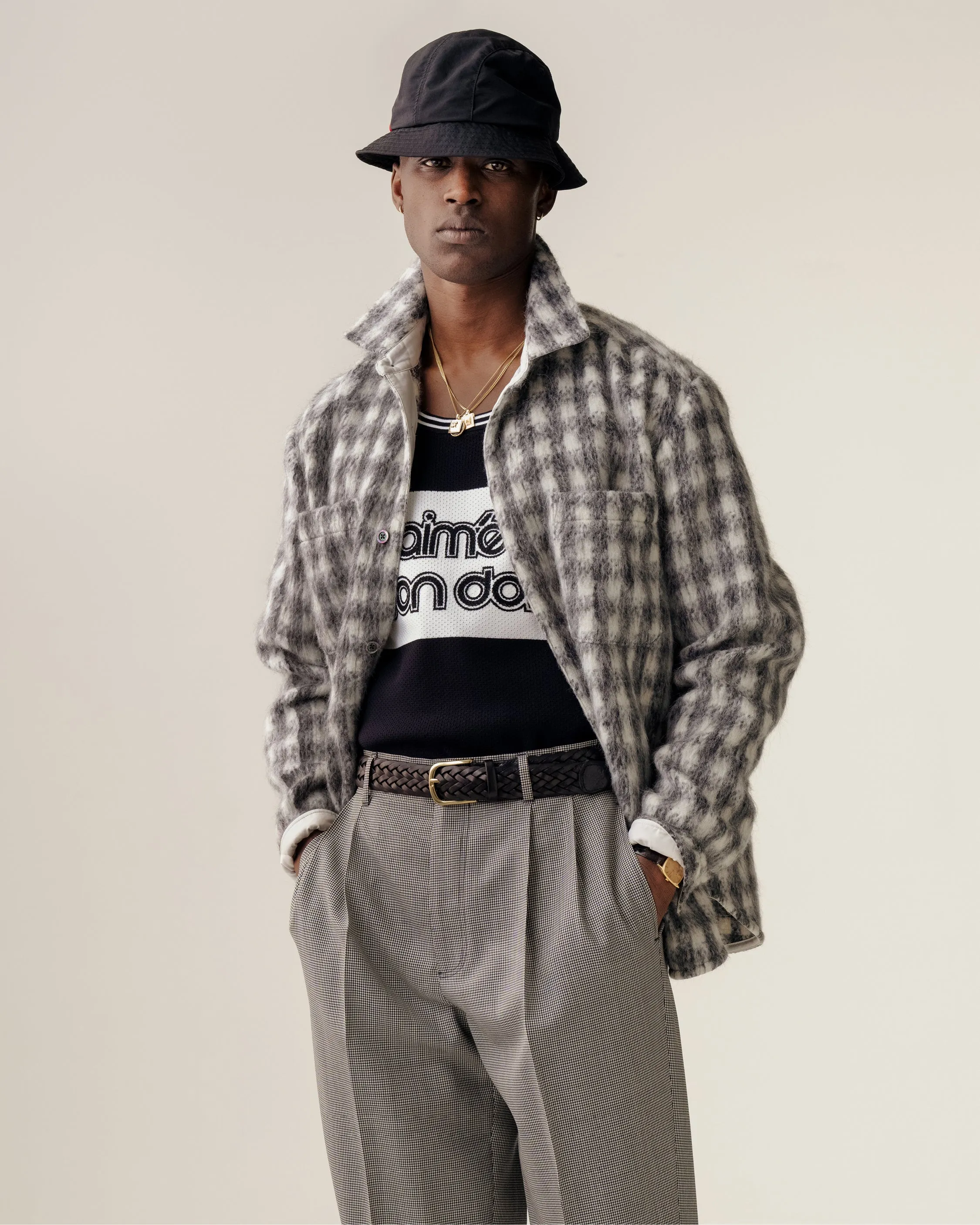 Alpaca Blend Overshirt sold by Aime Leon Dore product image thumbnail 3