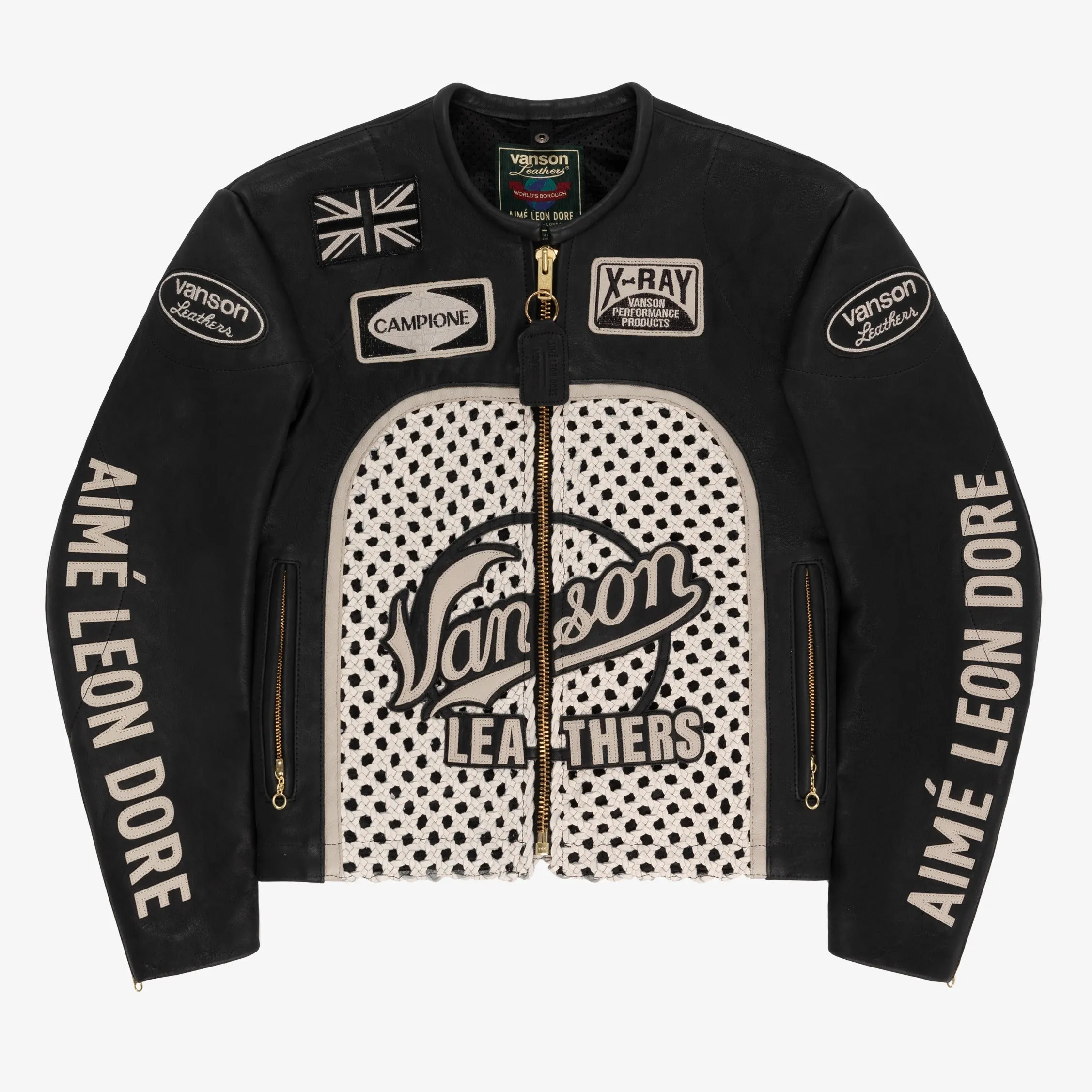 ALD / Vanson Raffia Leather Jacket sold by Aime Leon Dore