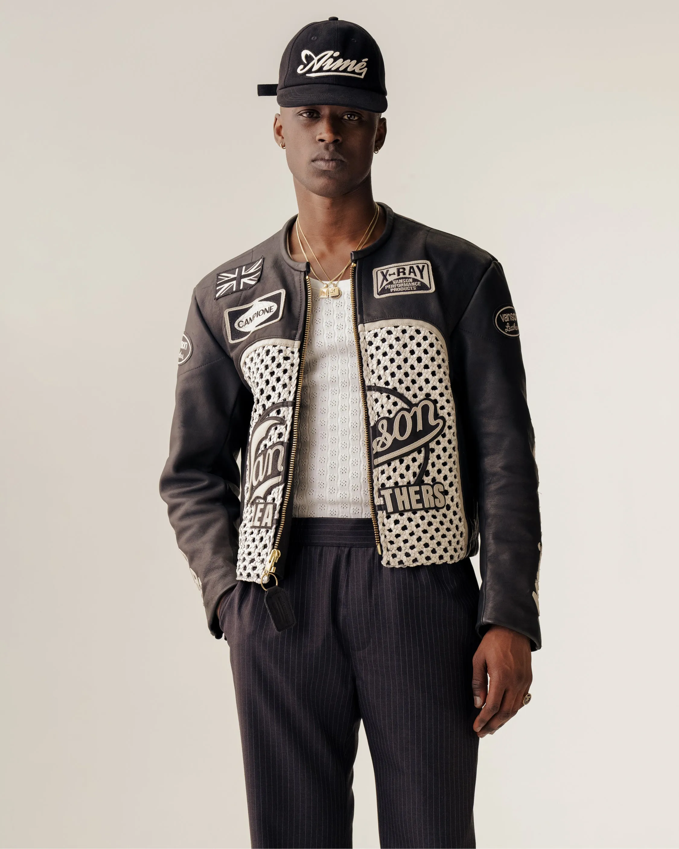 ALD / Vanson Raffia Leather Jacket sold by Aime Leon Dore product image thumbnail 3