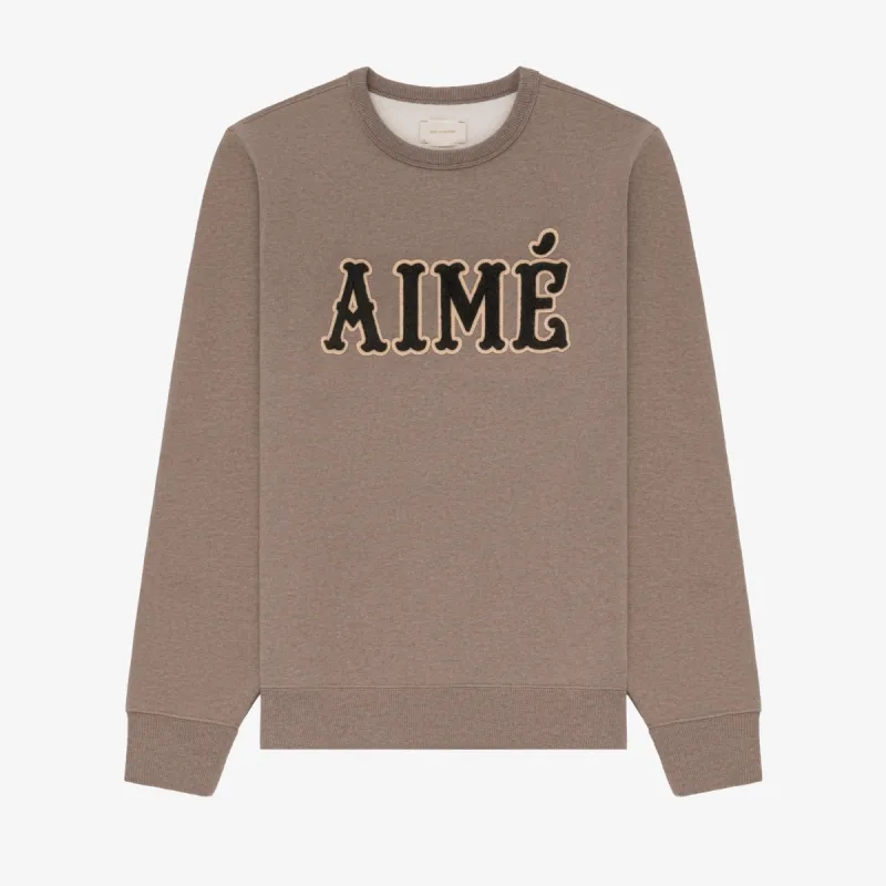 Aimé Appliqué Crewneck Sweatshirt made by Aime Leon Dore