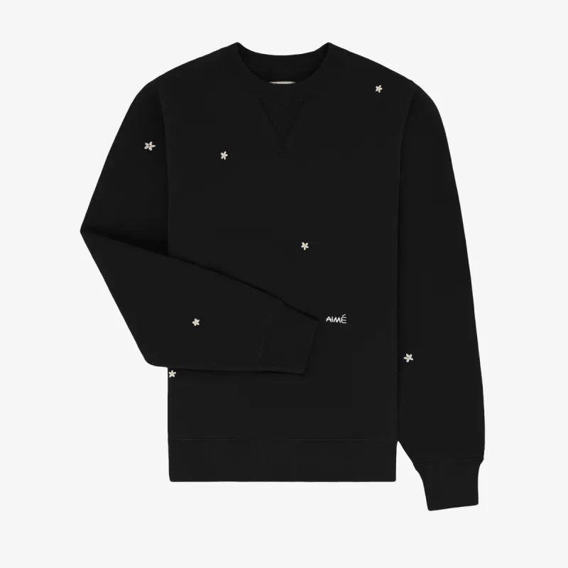 Floral Embroidered Crewneck Sweatshirt sold by Aime Leon Dore