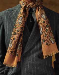 ALD / Drake's Archival Graphic Scarf sold by Aime Leon Dore