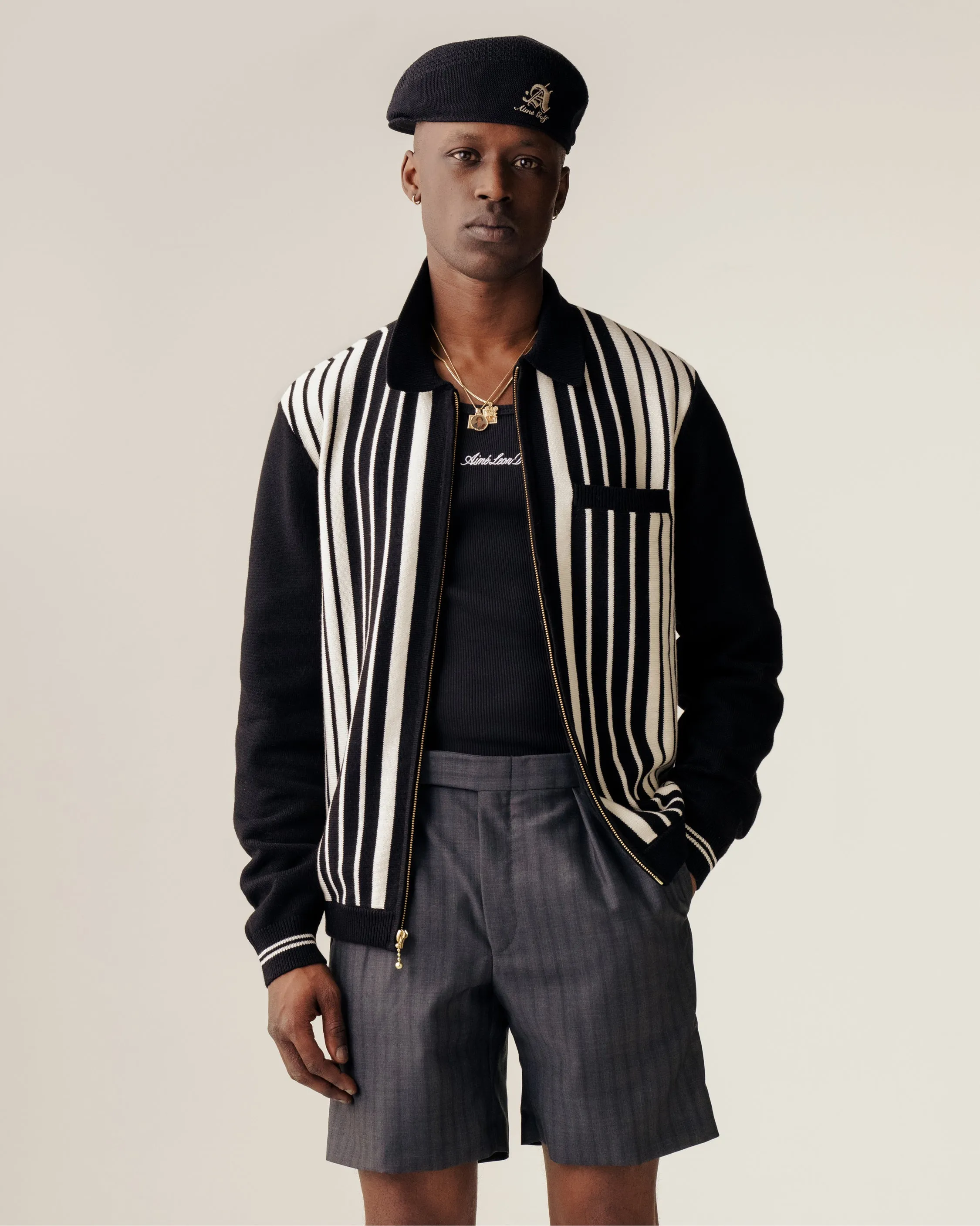 Striped Polo Cardigan sold by Aime Leon Dore product image thumbnail 3