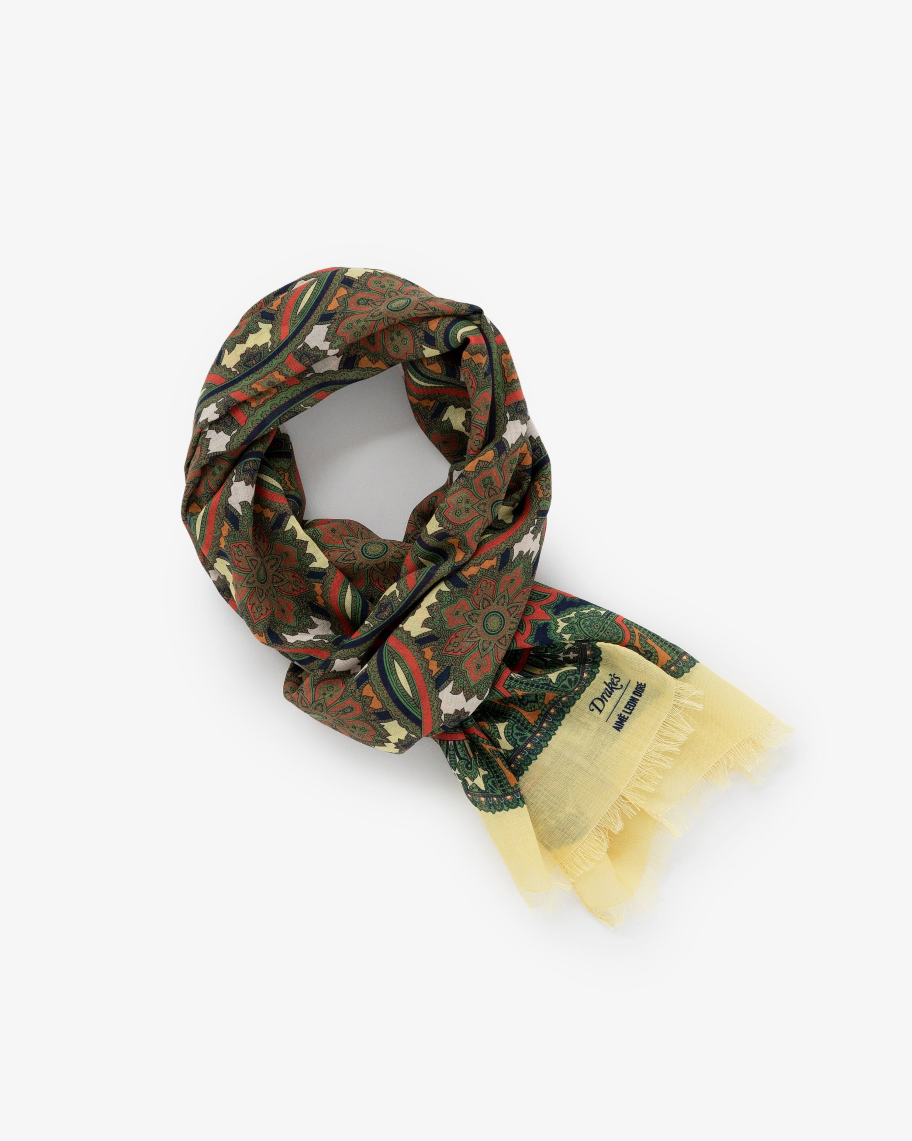 ALD / Drake's Archival Graphic Scarf sold by Aime Leon Dore product image thumbnail 2