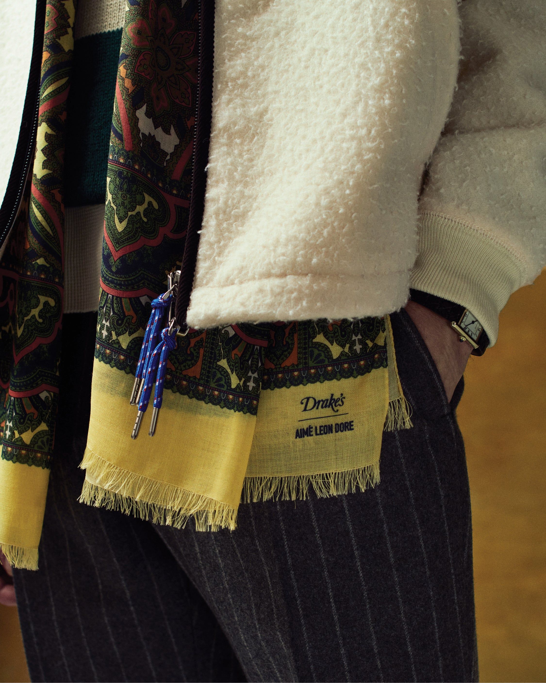 ALD / Drake's Archival Graphic Scarf sold by Aime Leon Dore product image thumbnail 4