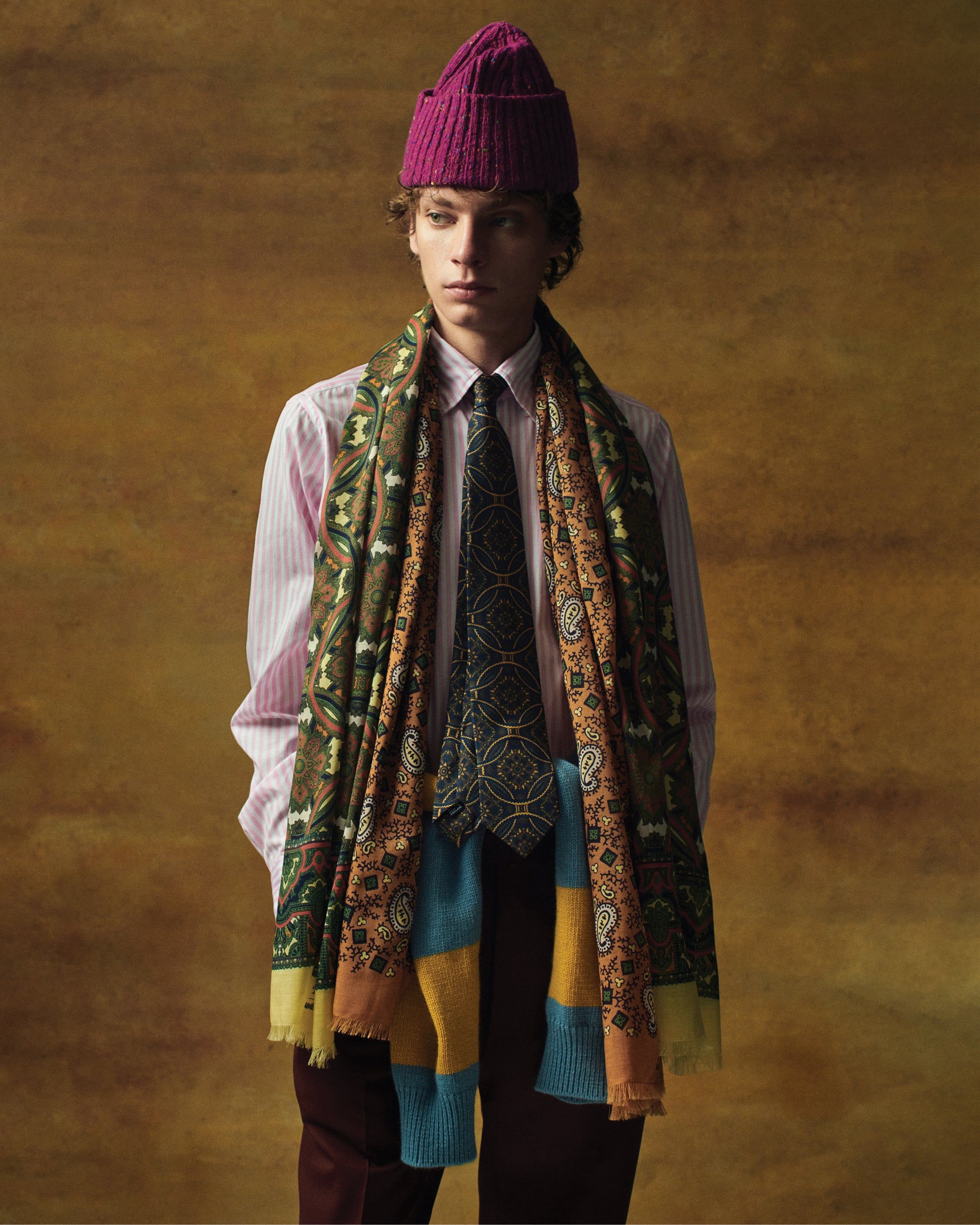 ALD / Drake's Archival Graphic Scarf sold by Aime Leon Dore product image thumbnail 3