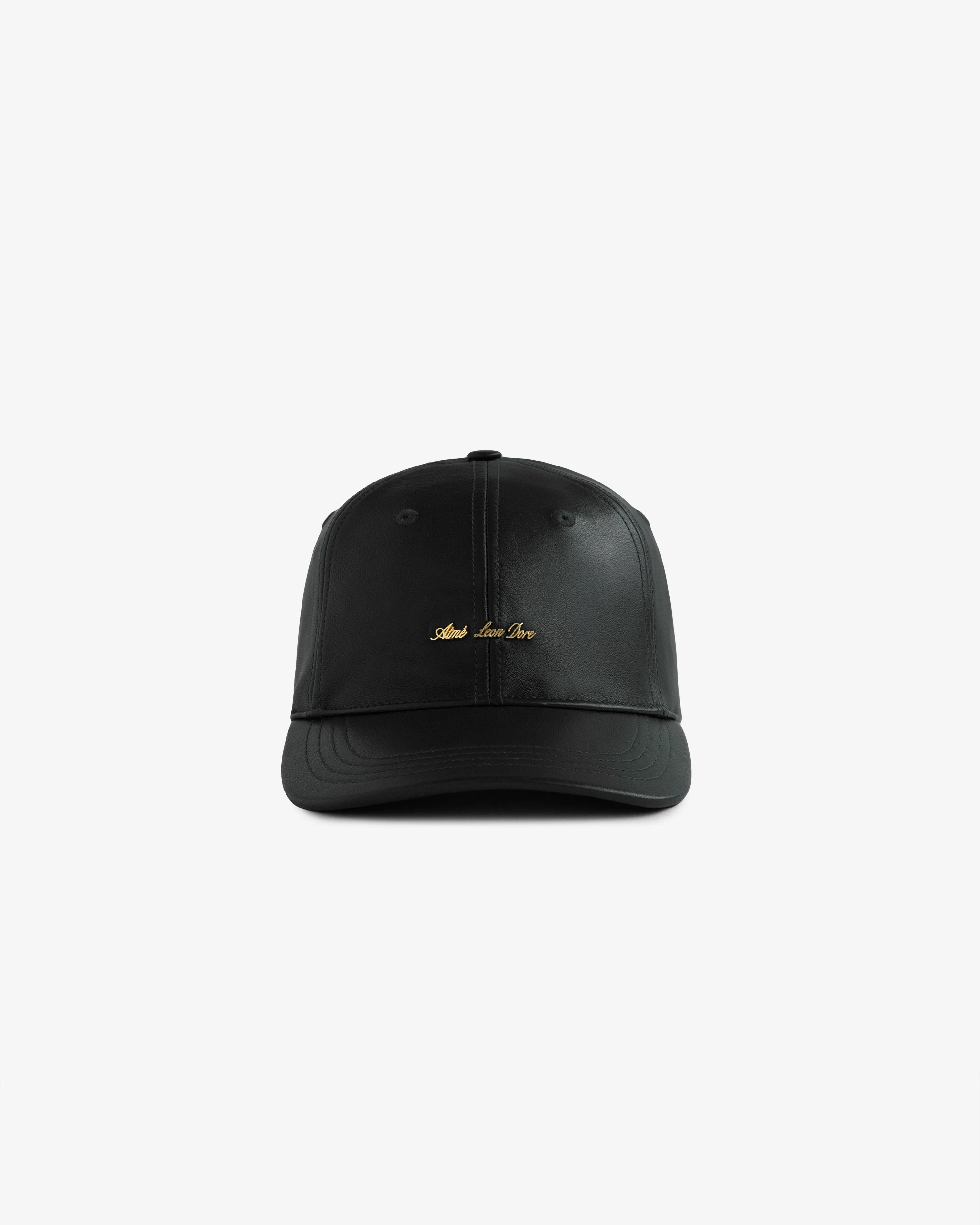 Brass Logo Leather Hat sold by Aime Leon Dore product image thumbnail 2