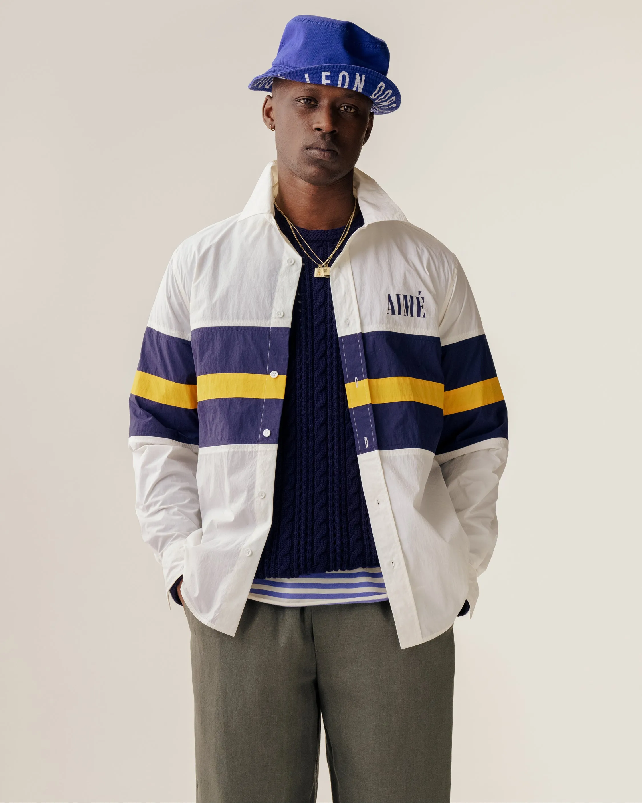 Colorblock Logo Shirt sold by Aime Leon Dore product image thumbnail 3