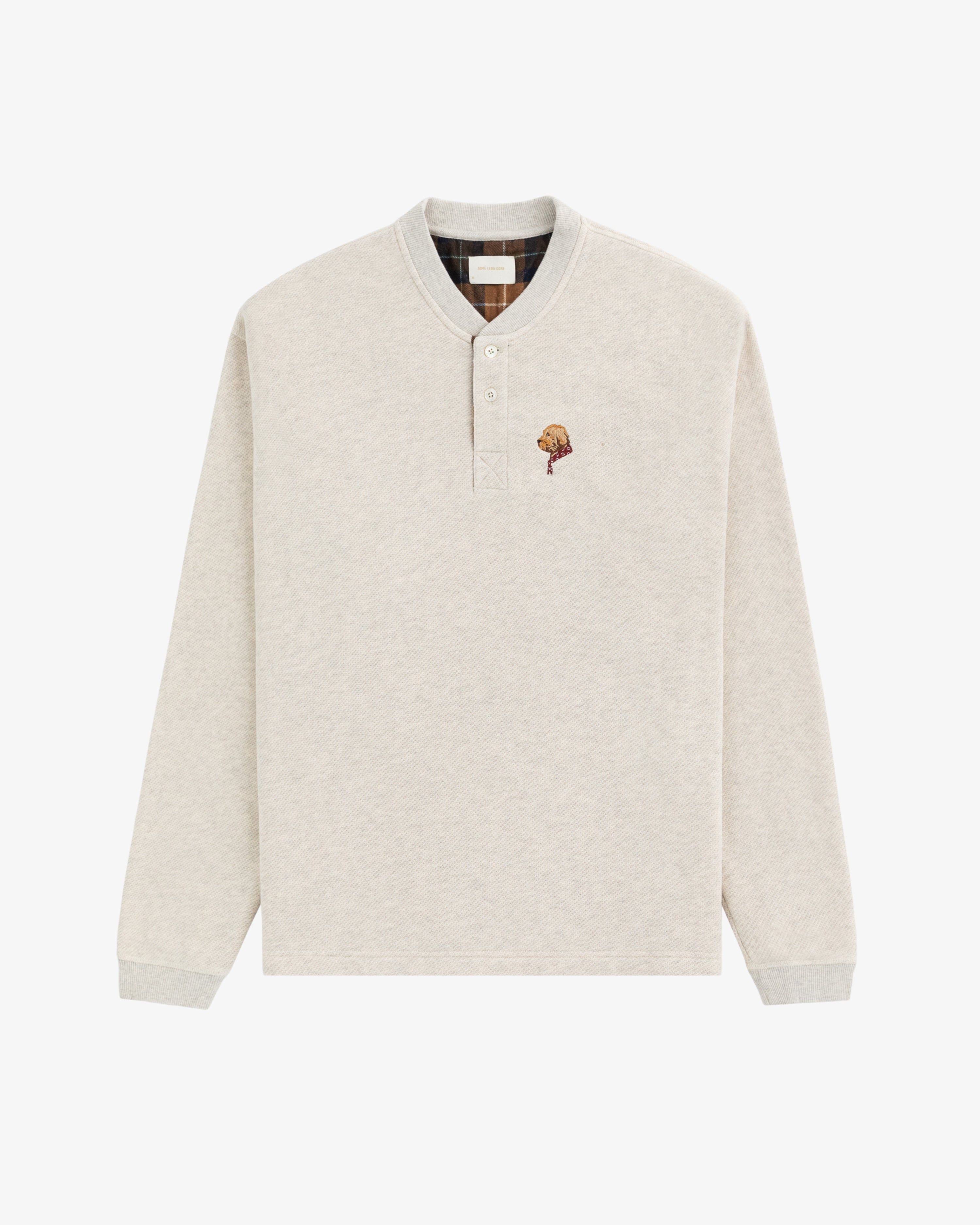 aime leon dore ワッフルロンT Embroidered Waffle Henley | Parallel