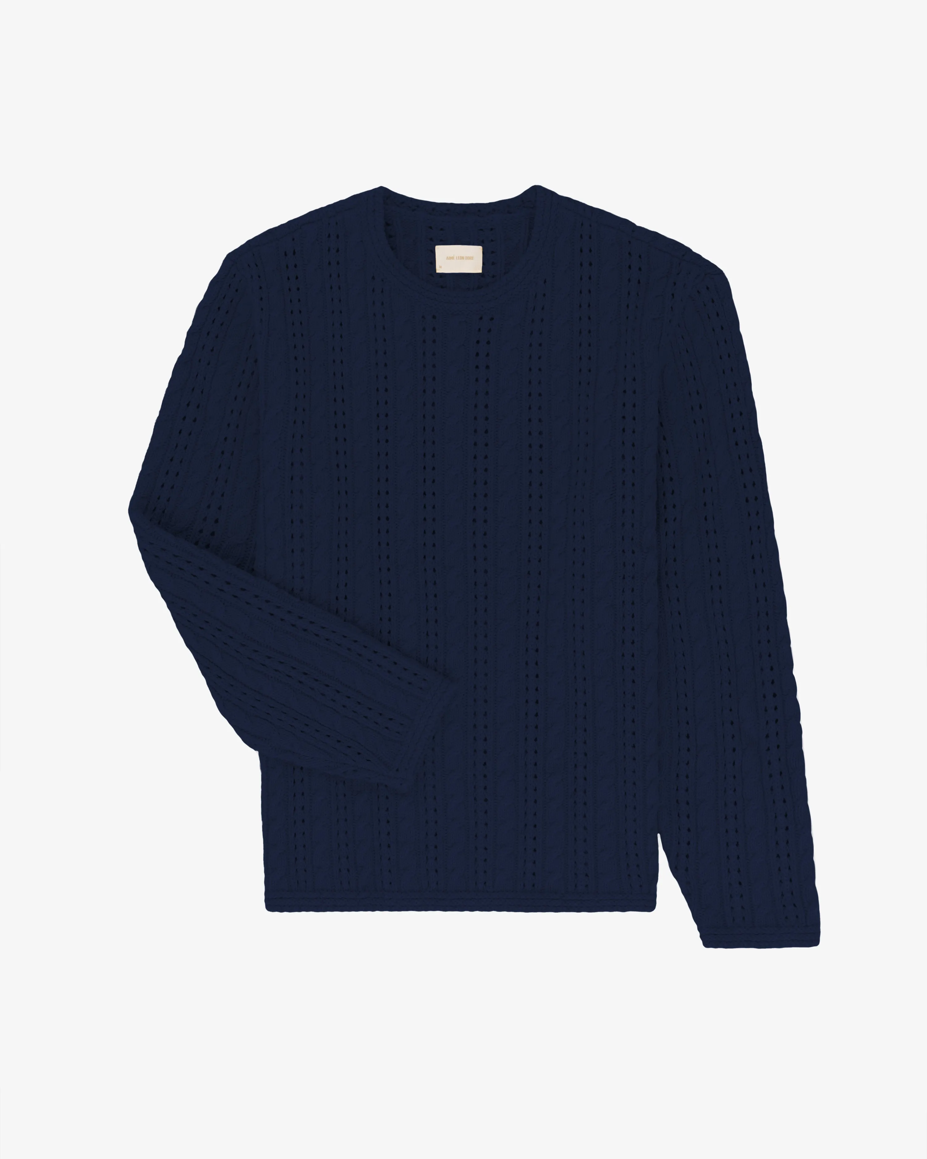 Pointelle Cable Crewneck Sweater sold by Aime Leon Dore product image thumbnail 2