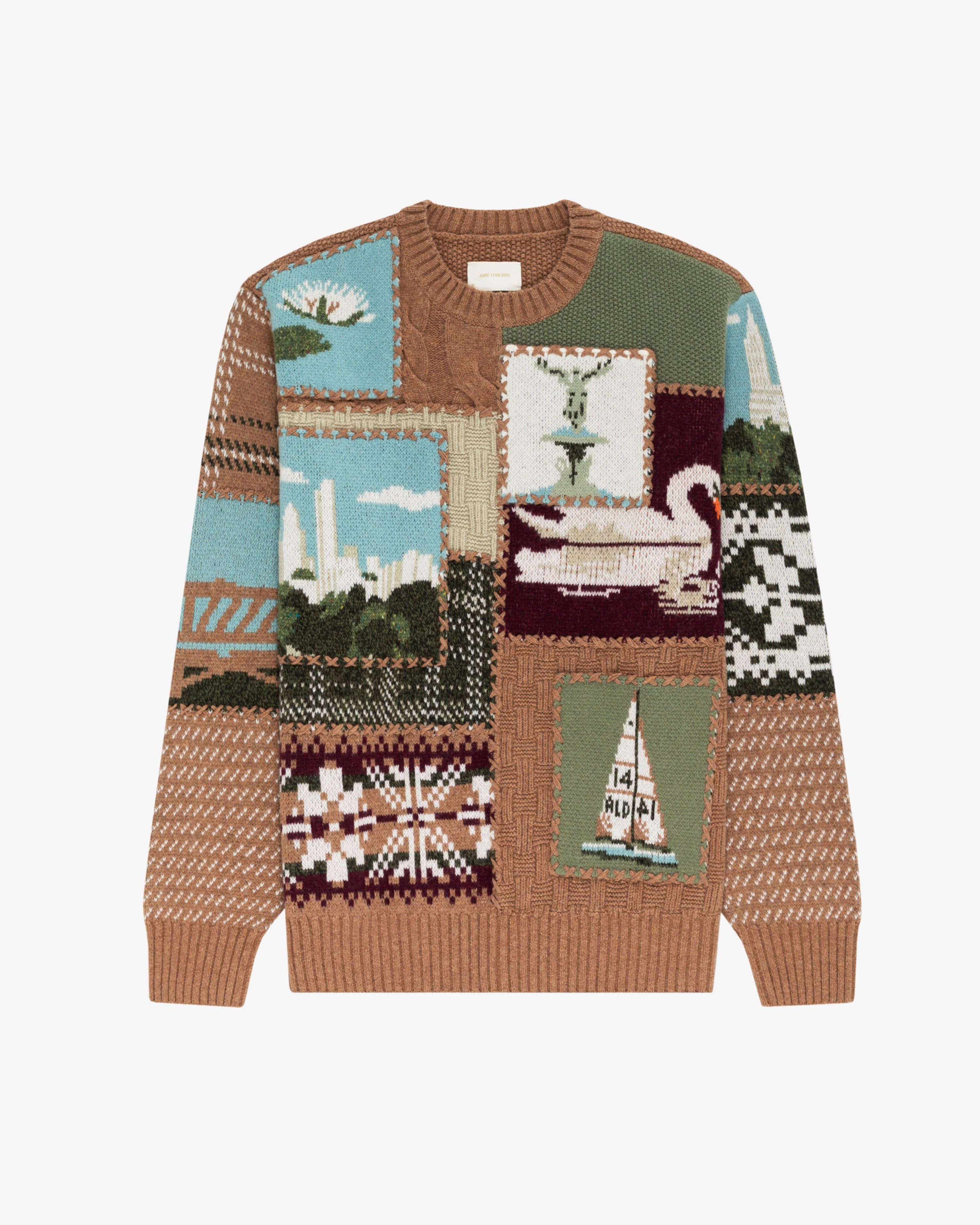 UES Patchwork Crewneck Sweater sold by Aime Leon Dore product image thumbnail 2