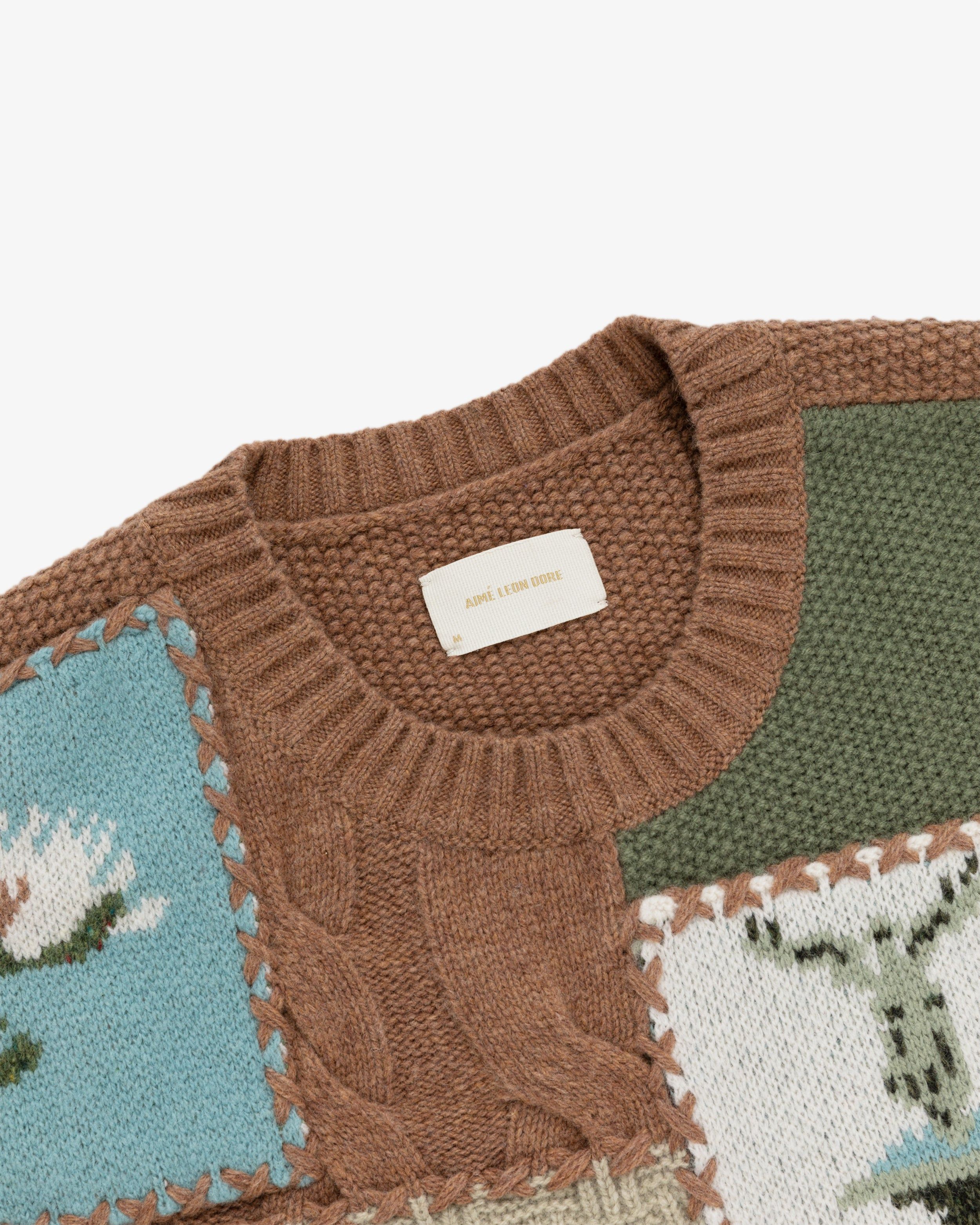 UES Patchwork Crewneck Sweater sold by Aime Leon Dore product image thumbnail 3