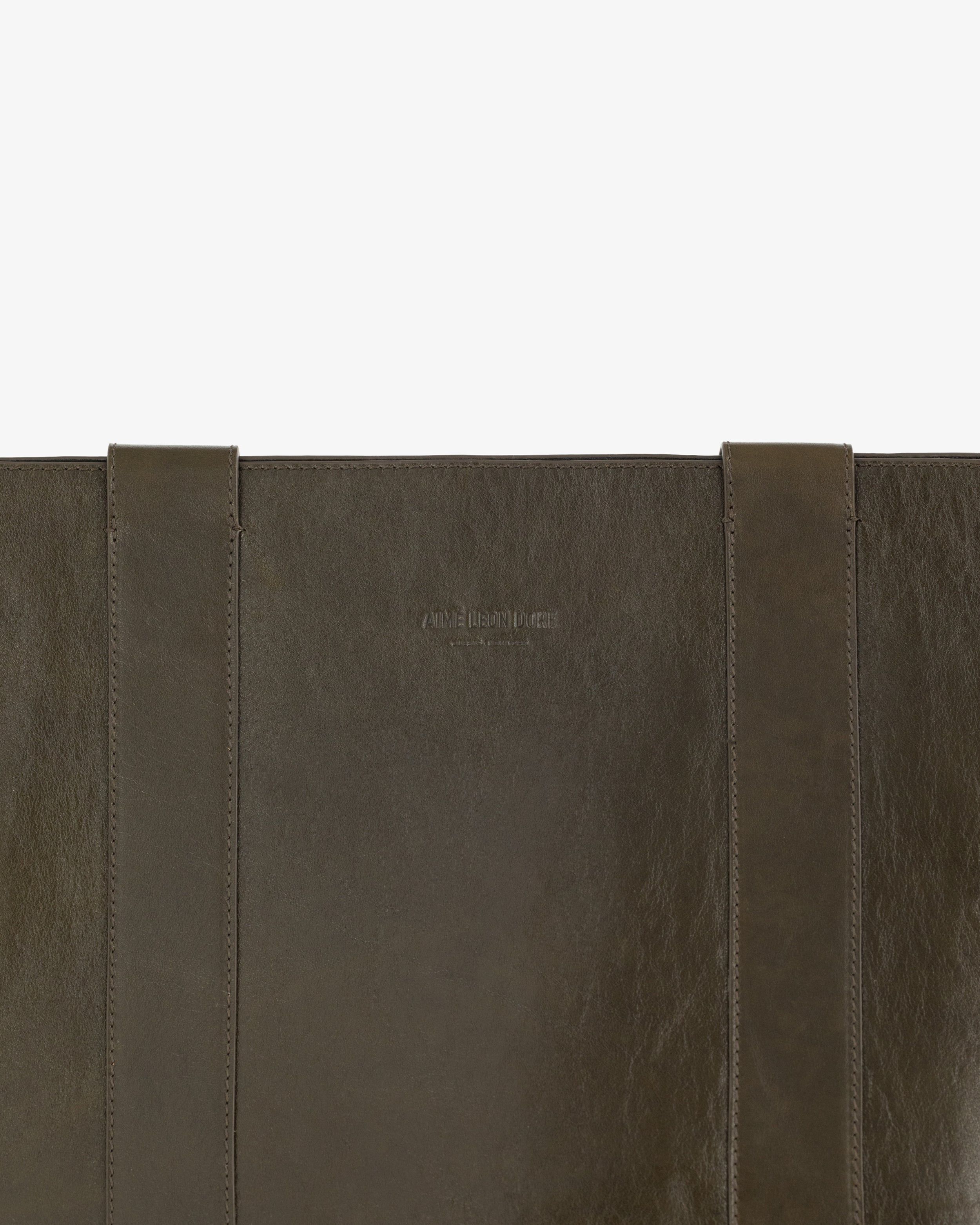 Debossed Logo Leather Tote Bag sold by Aime Leon Dore product image thumbnail 3