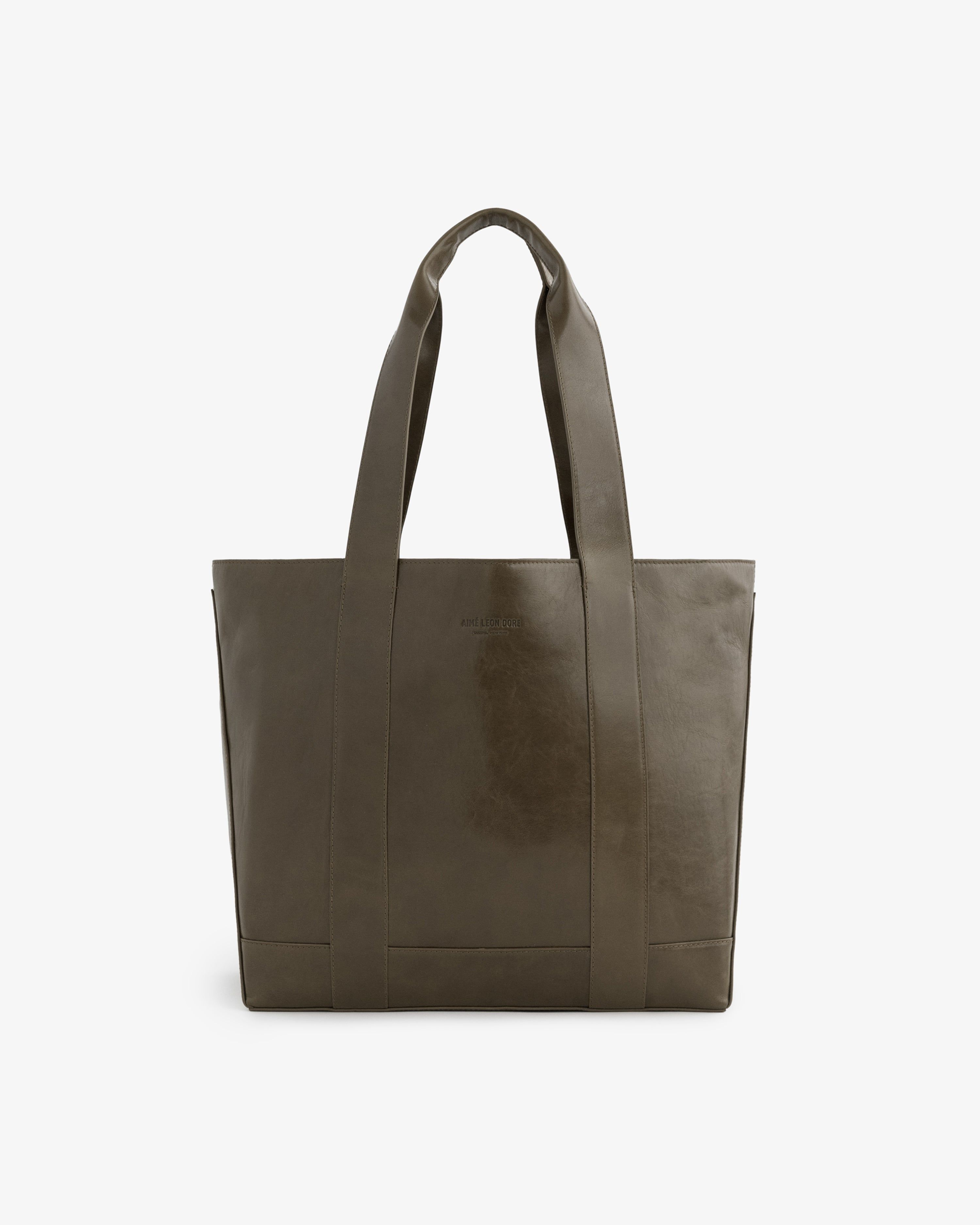 Debossed Logo Leather Tote Bag sold by Aime Leon Dore product image thumbnail 2