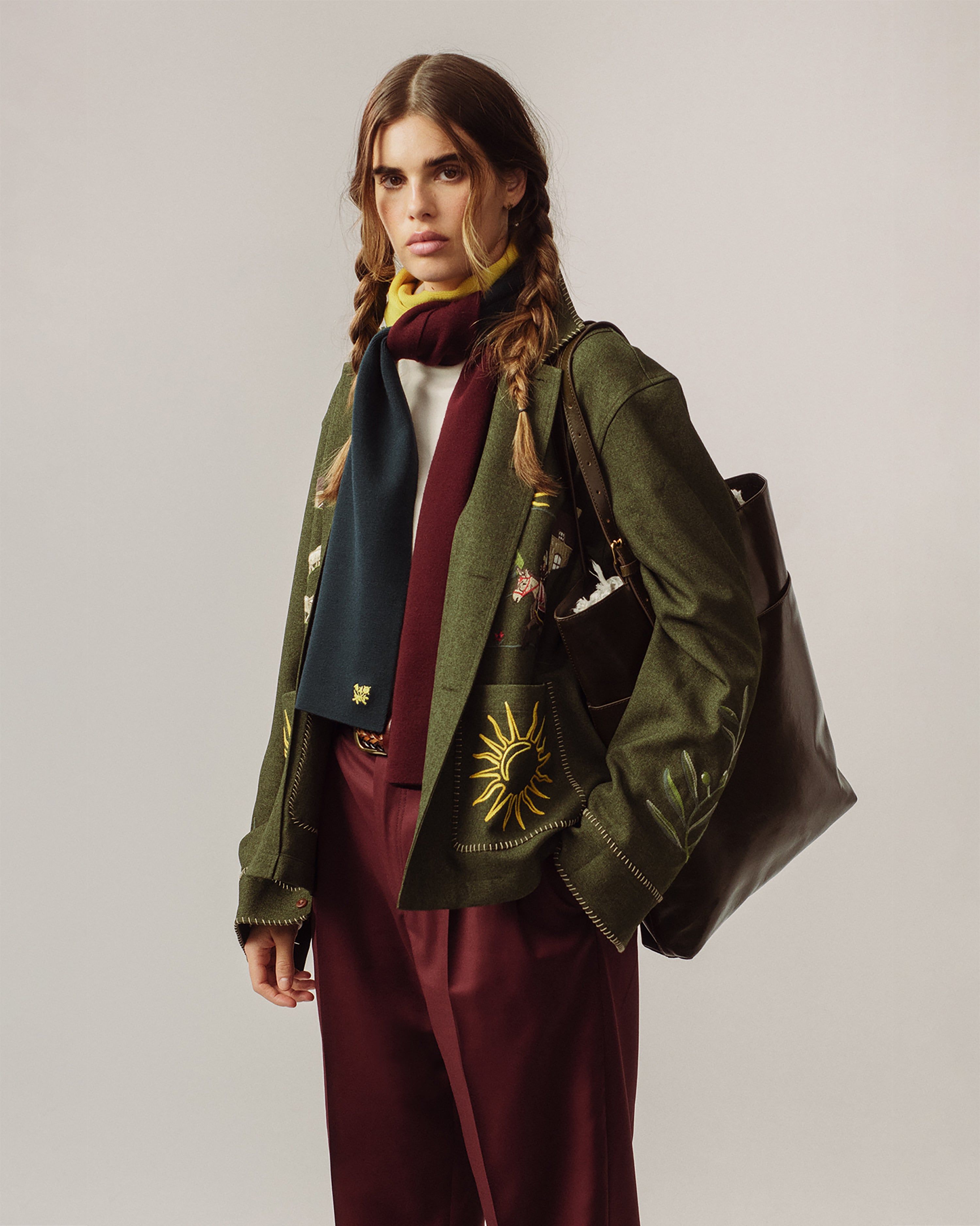 Debossed Logo Leather Document Tote sold by Aime Leon Dore product image thumbnail 3