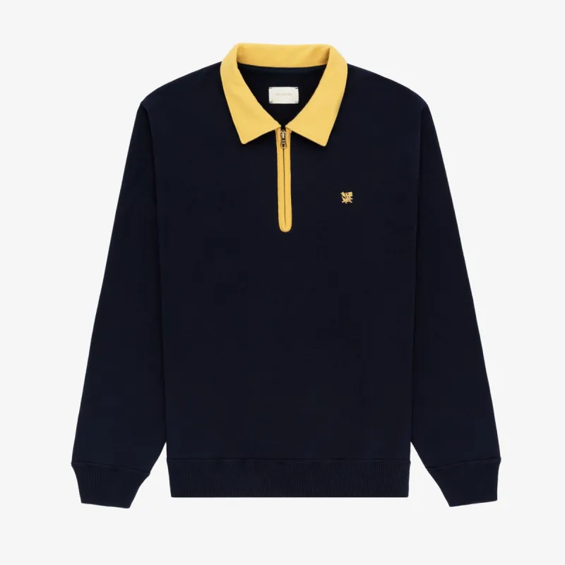 Contrast Crest Quarter Zip Pullover sold by Aime Leon Dore