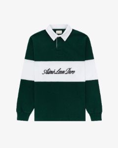 Script Paneled  Rugby sold by Aime Leon Dore