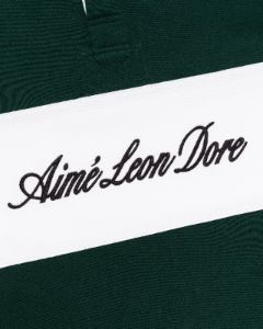Script Paneled  Rugby sold by Aime Leon Dore