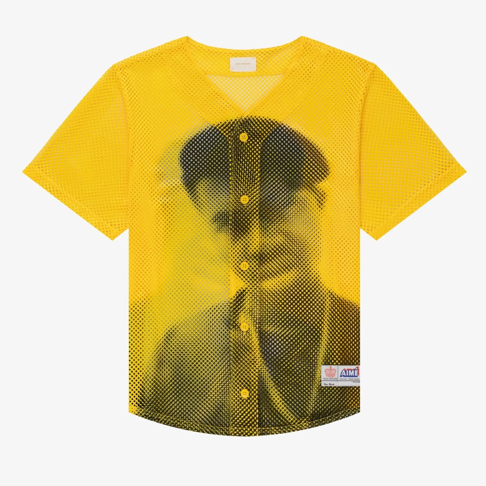 The Genesis Mesh Baseball Jersey sold by Aime Leon Dore