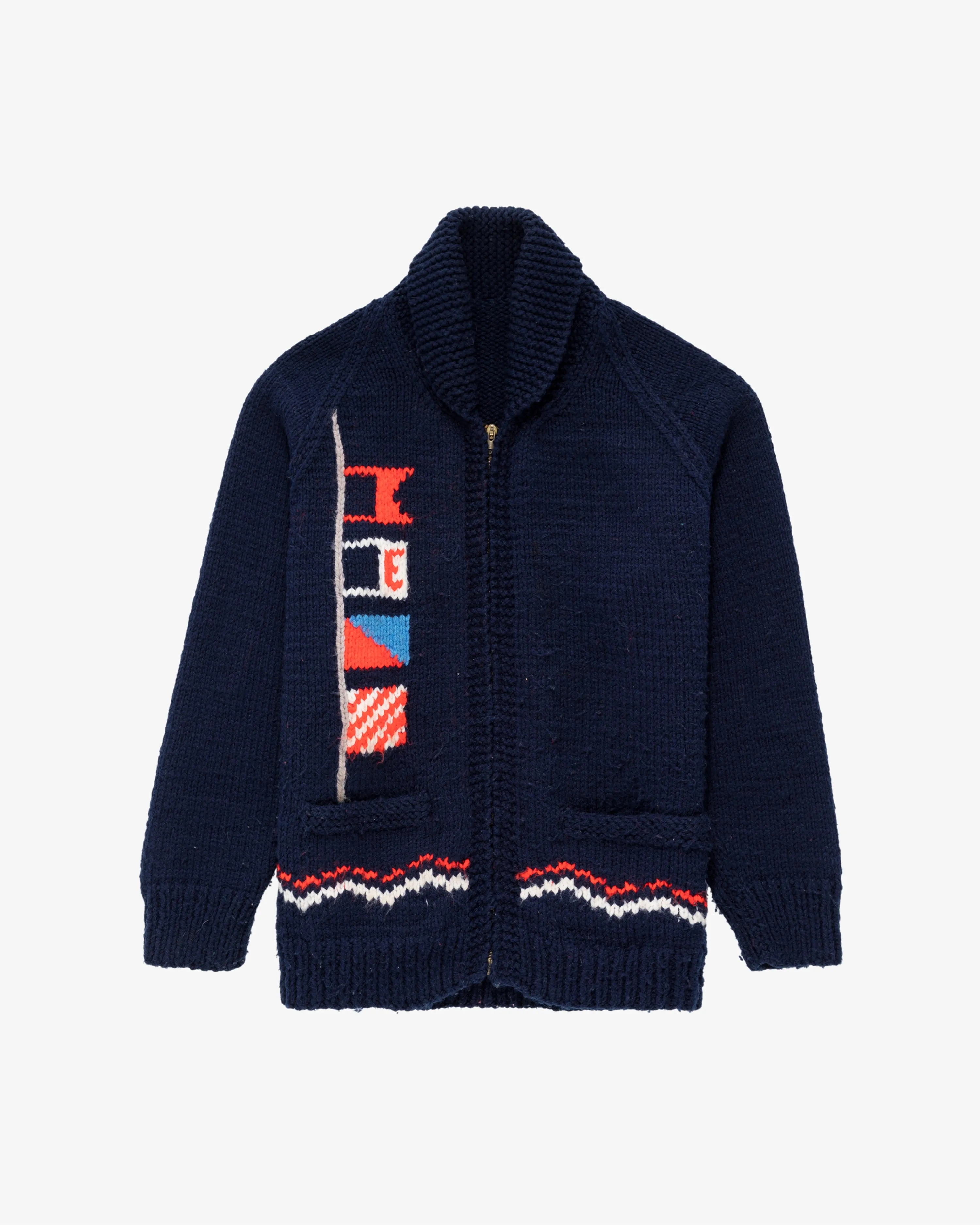 Vintage Wool Nautical Zip Up Sweater sold by Aime Leon Dore product image thumbnail 2