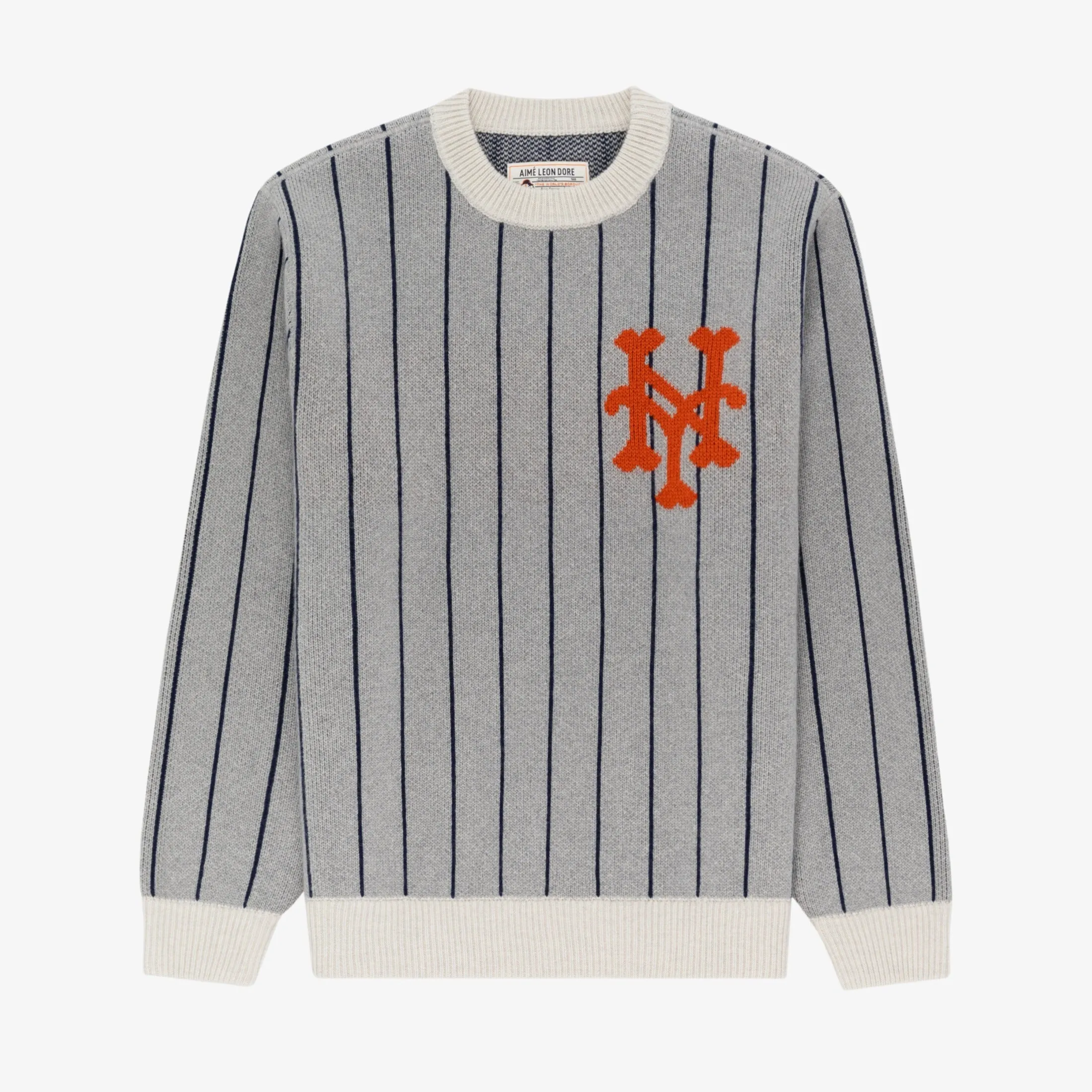 ALD / New York Mets Pinstripe Sweater sold by Aime Leon Dore