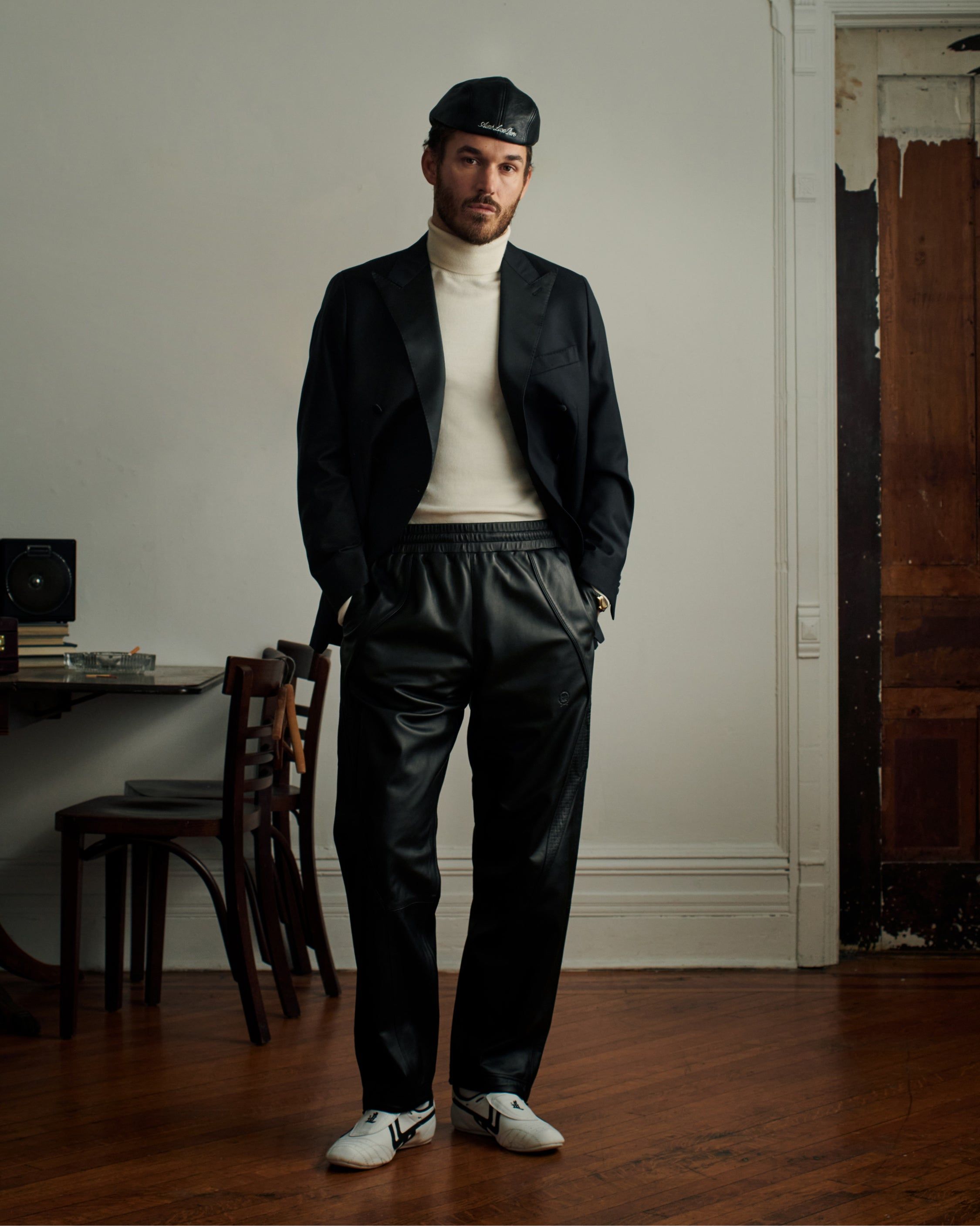 Leather Drivers Hat sold by Aime Leon Dore product image thumbnail 3