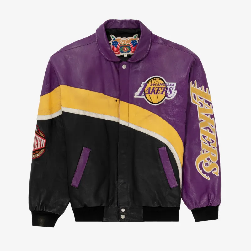 Jeff Hamilton Los Angeles Lakers Leather Jacket sold by Aime Leon Dore