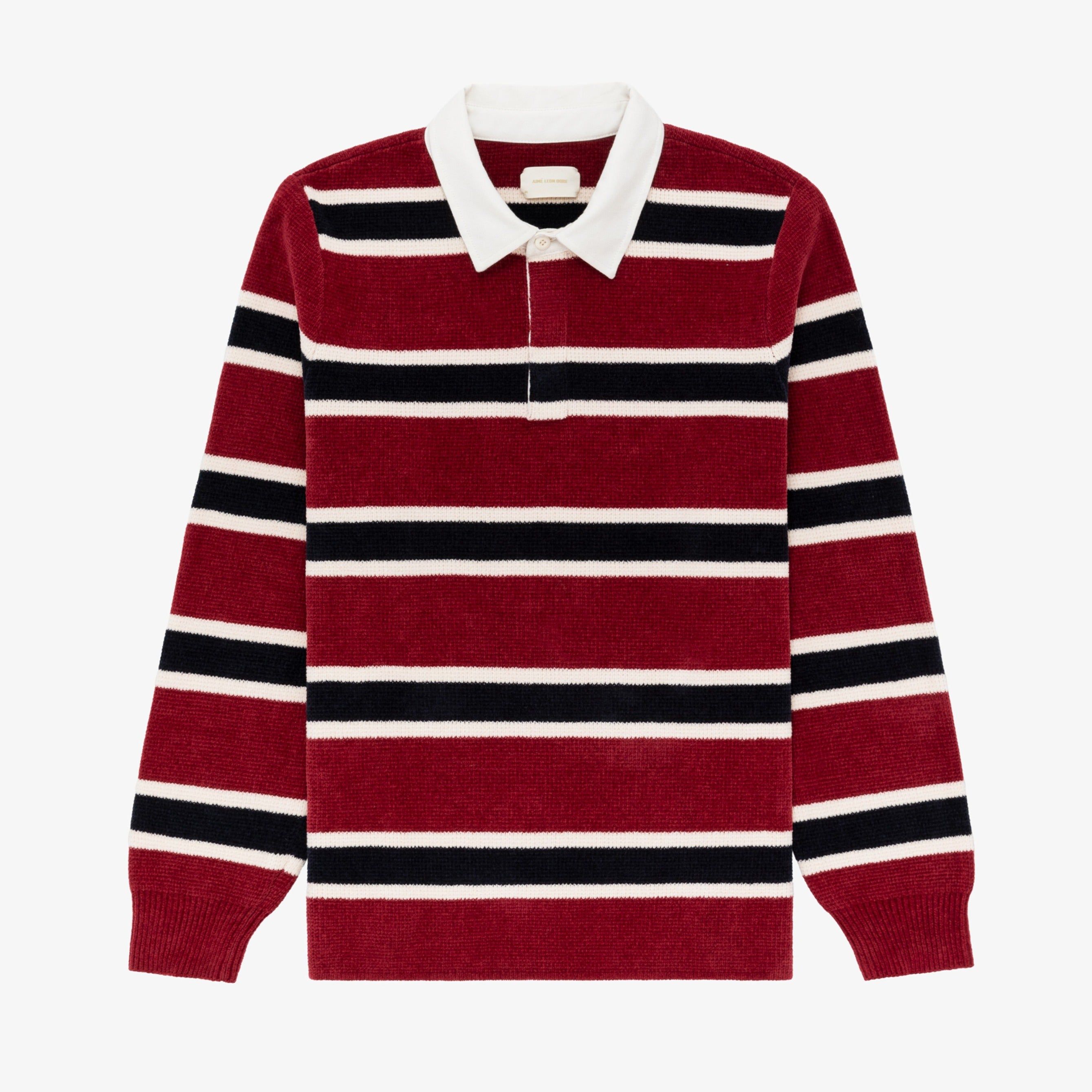Chenille Striped Rugby sold by Aime Leon Dore