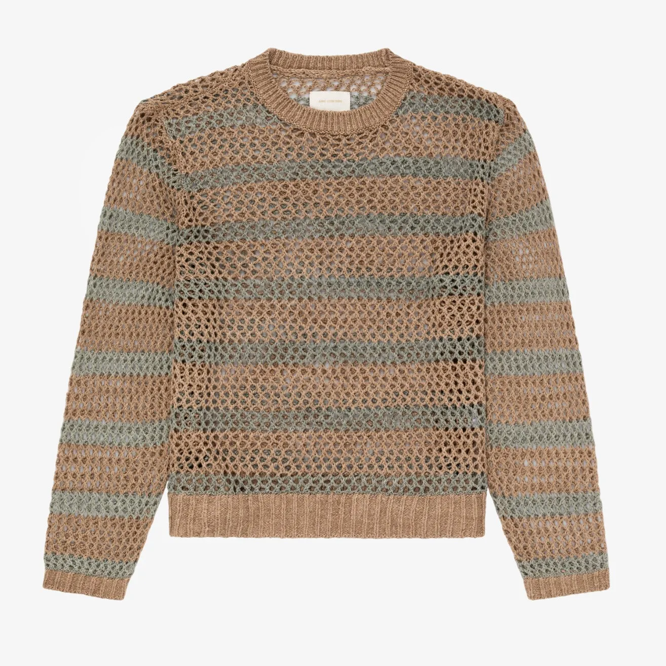 Loose Knit Striped Crewneck Sweater sold by Aime Leon Dore