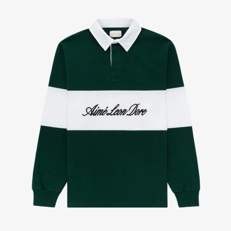 Script Paneled  Rugby sold by Aime Leon Dore