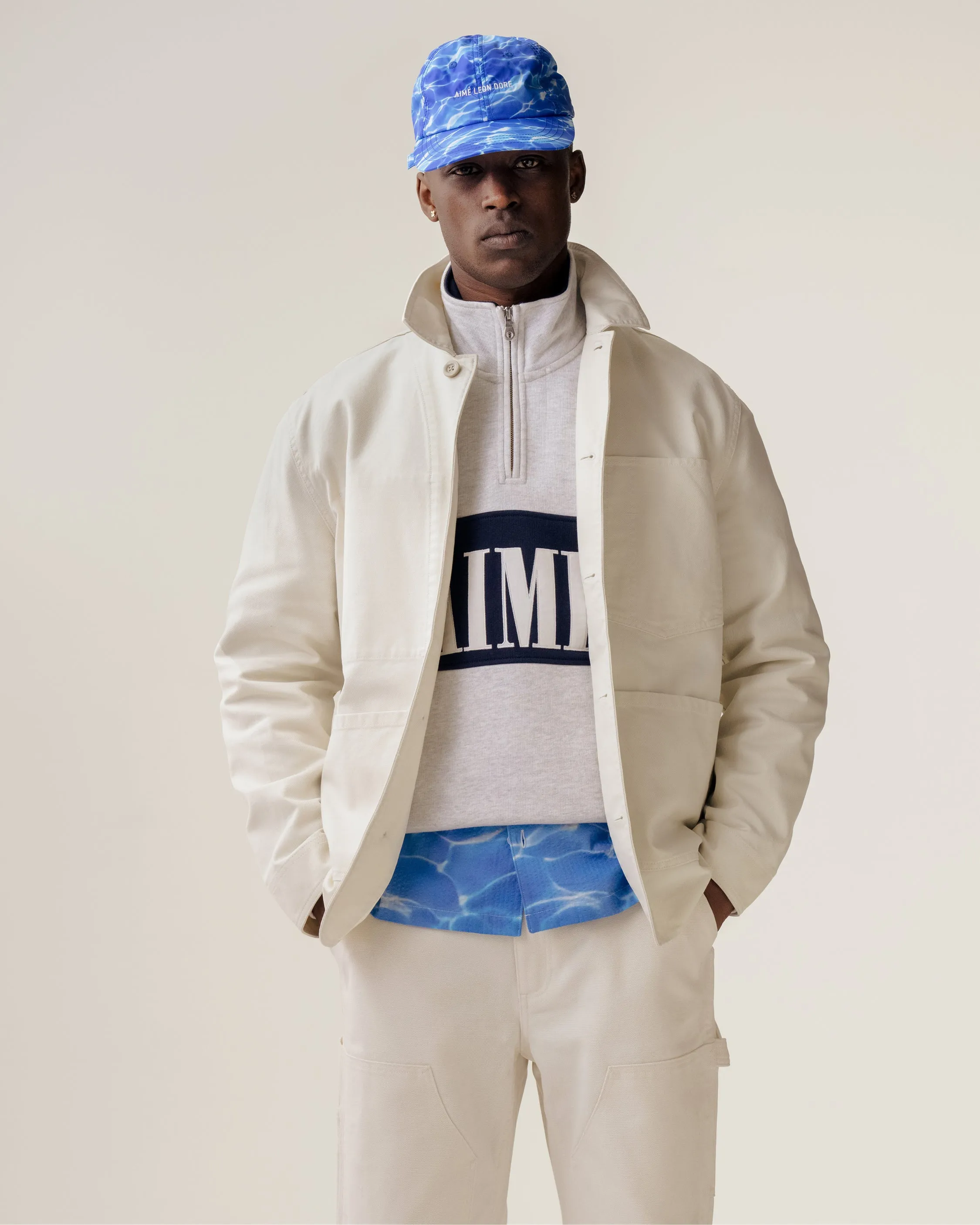 Aqua Print Seersucker Shirt sold by Aime Leon Dore product image thumbnail 3