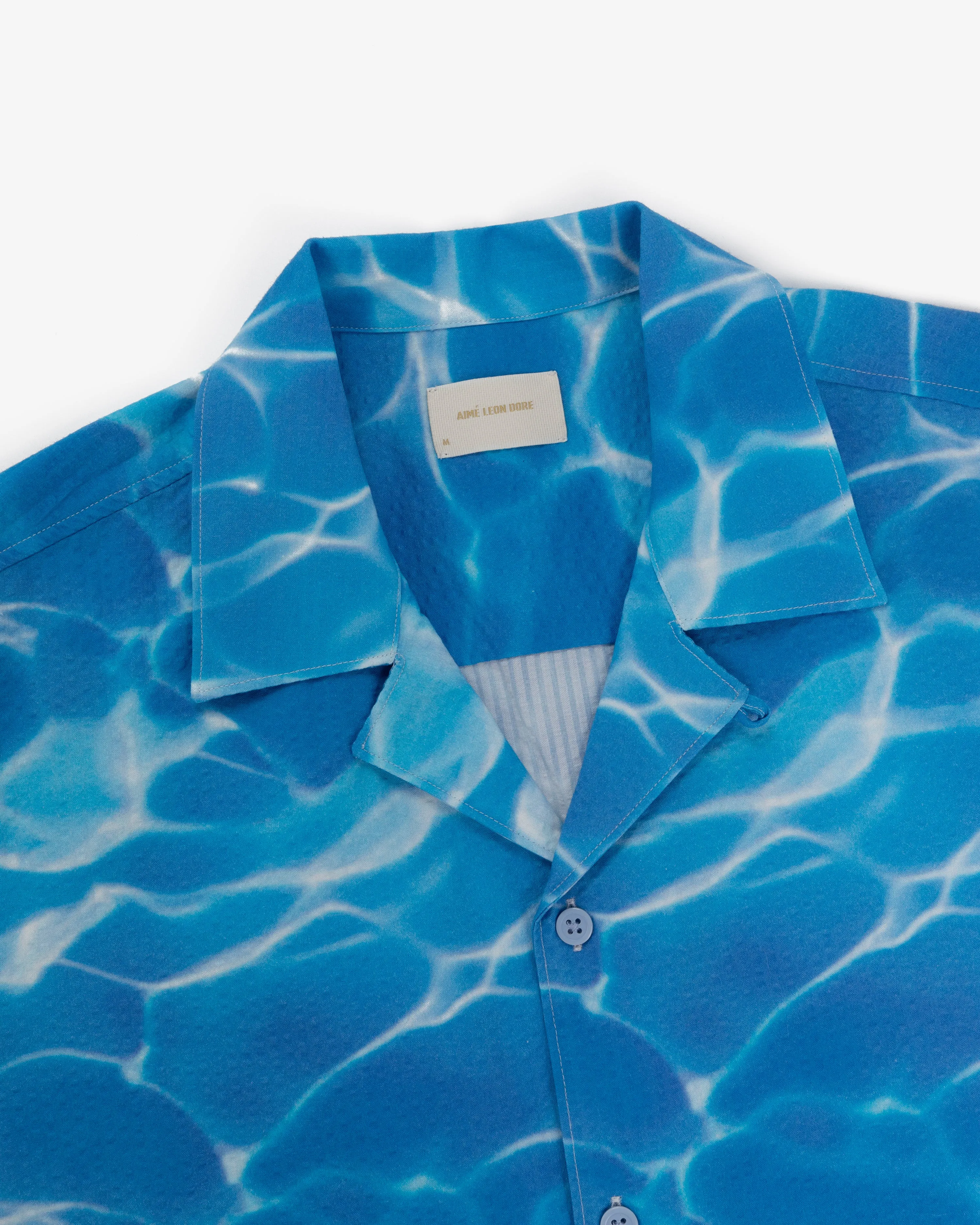 Aqua Print Seersucker Shirt sold by Aime Leon Dore product image thumbnail 4
