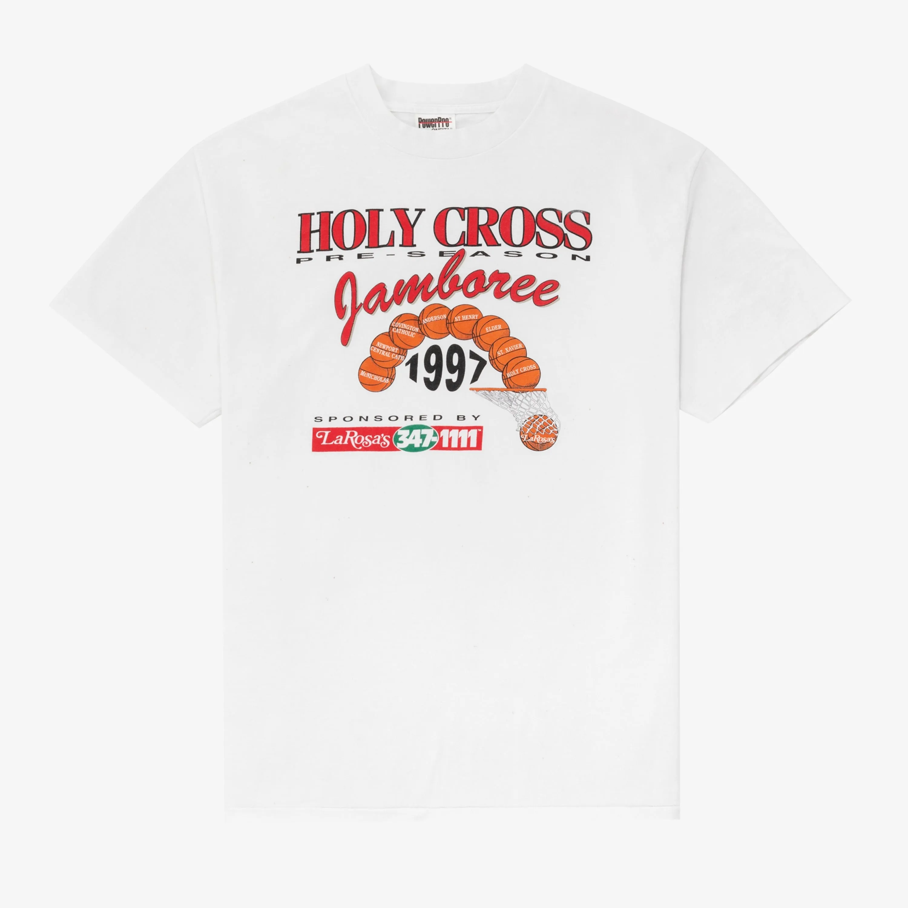 1997 Holy Cross Basketball Graphic Tee sold by Aime Leon Dore