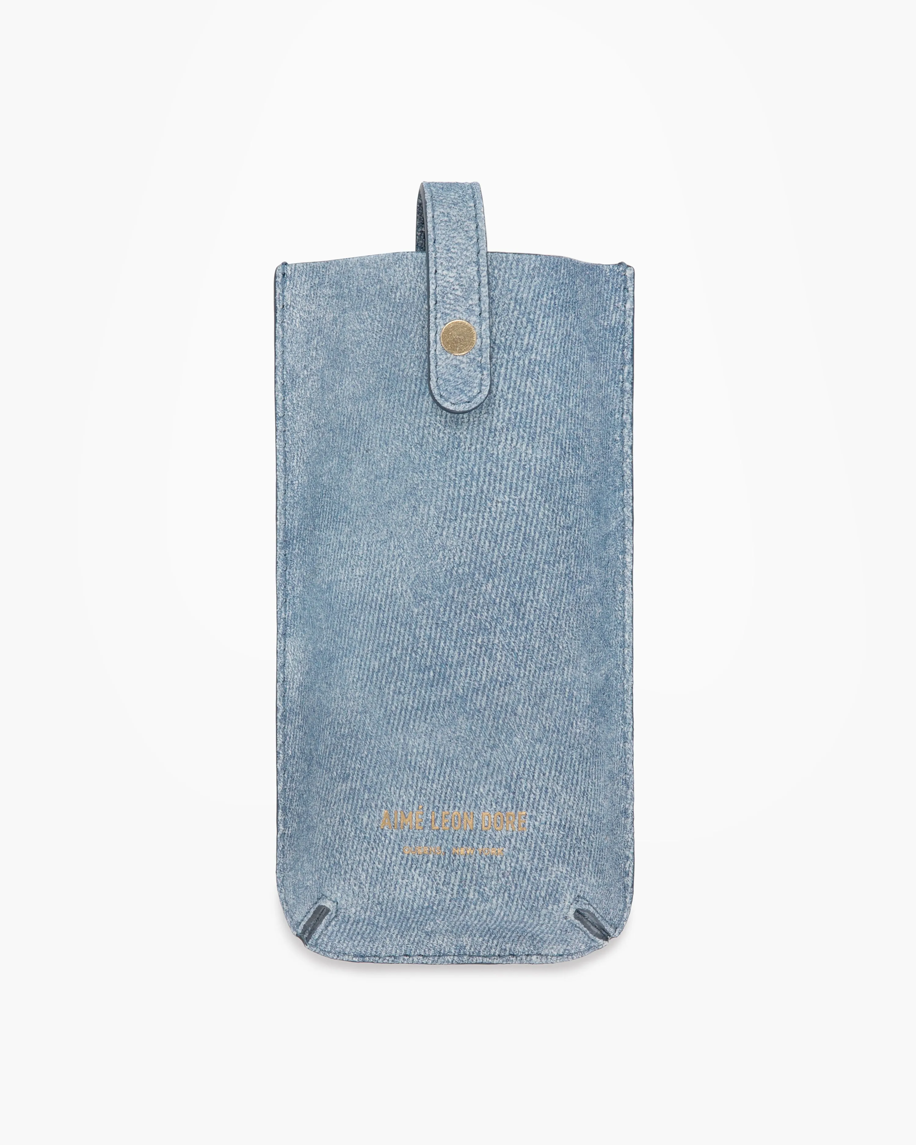 Denim Printed Leather Tote Bag sold by Aime Leon Dore product image thumbnail 3