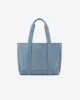 Denim Printed Leather Tote Bag sold by Aime Leon Dore