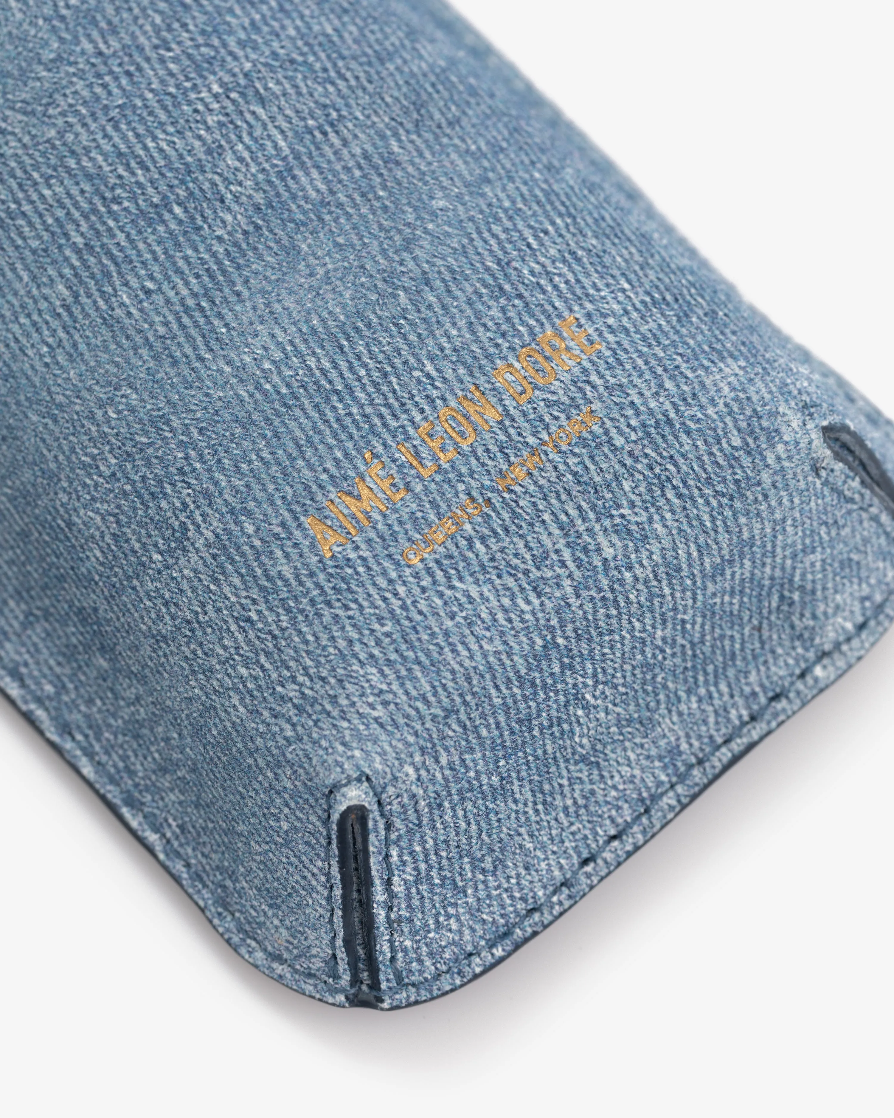 Denim Printed Leather Tote Bag sold by Aime Leon Dore product image thumbnail 5