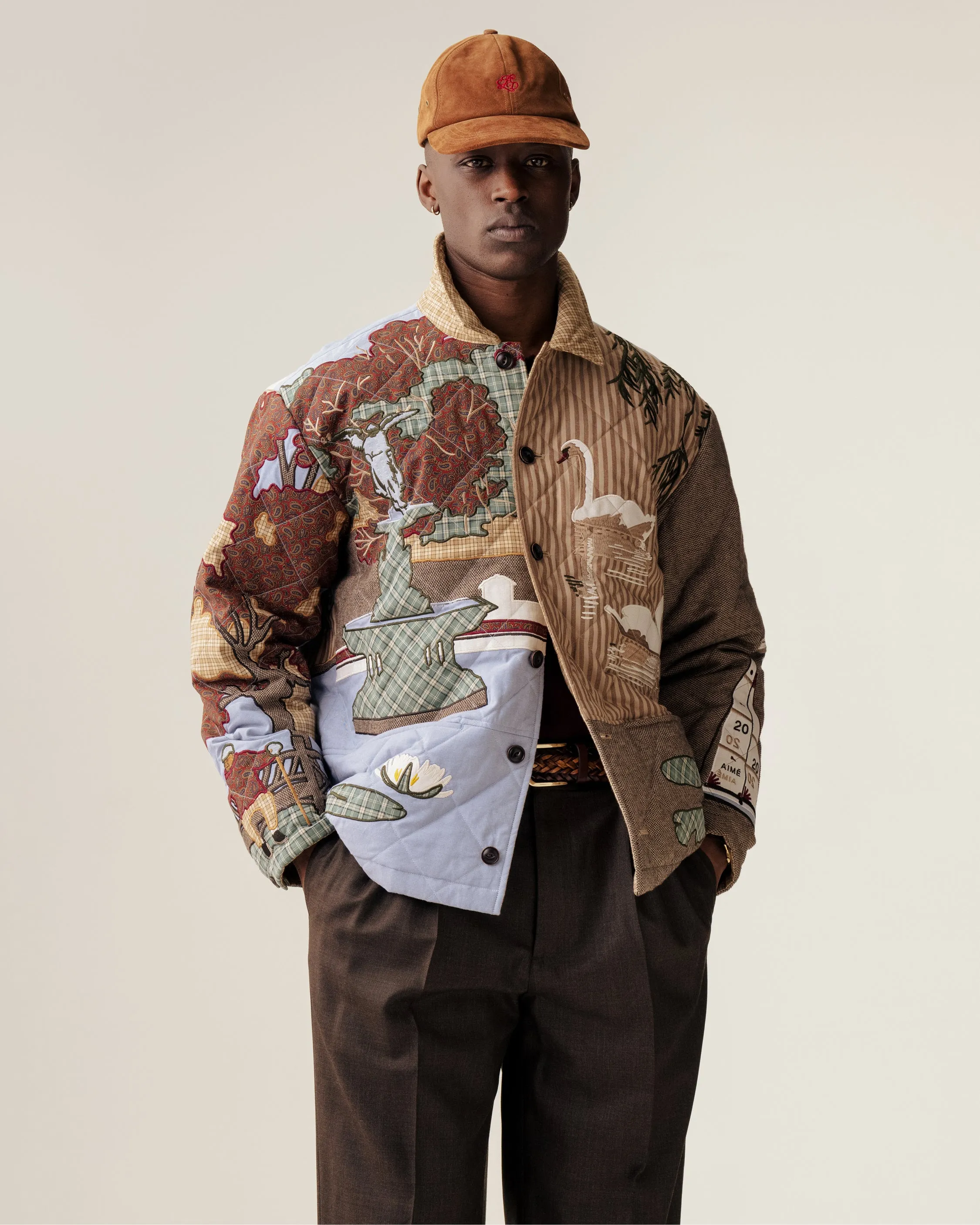 Suede Monogram Logo Hat sold by Aime Leon Dore product image thumbnail 3