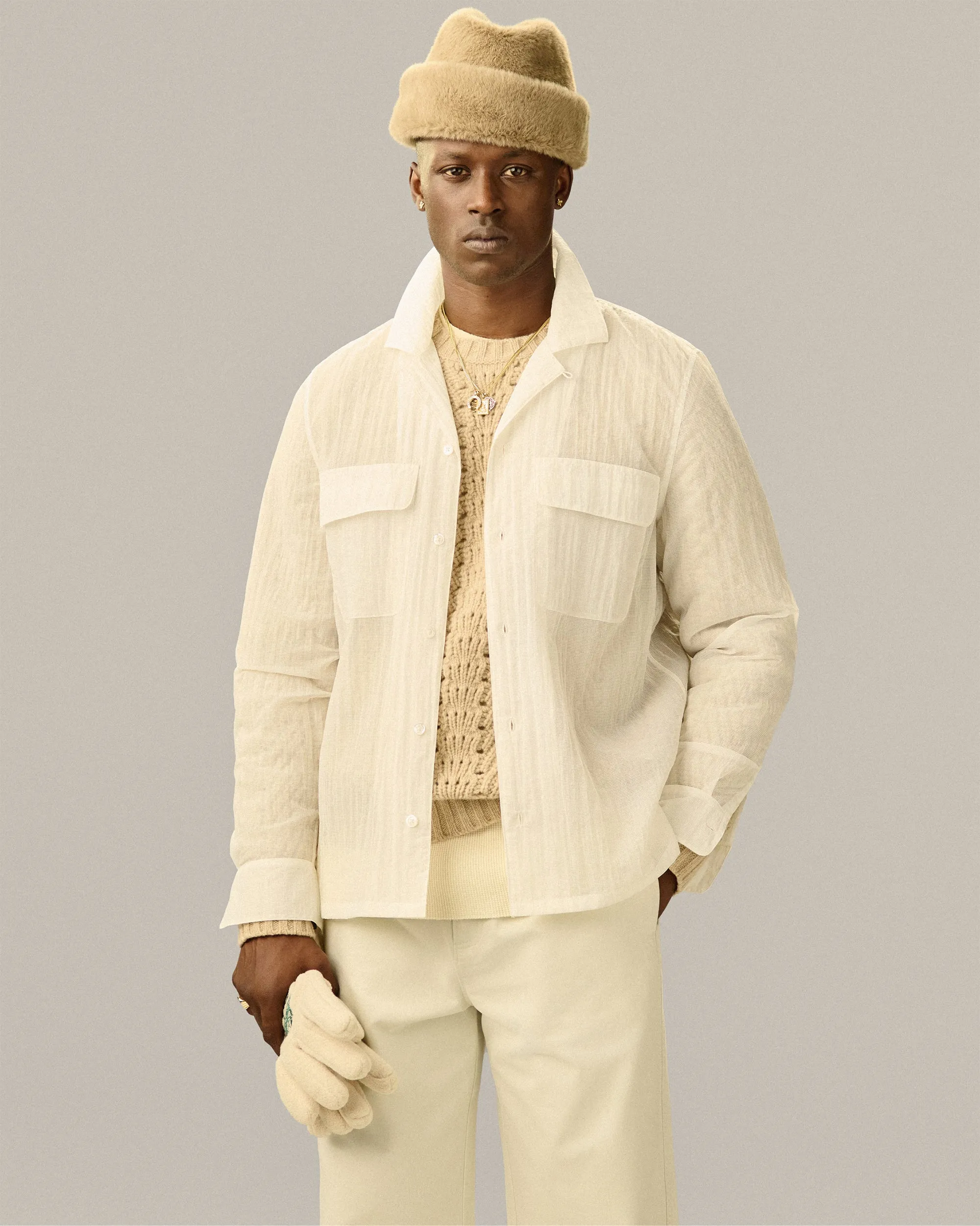Ripstop Nylon Safari Shirt sold by Aime Leon Dore product image thumbnail 3