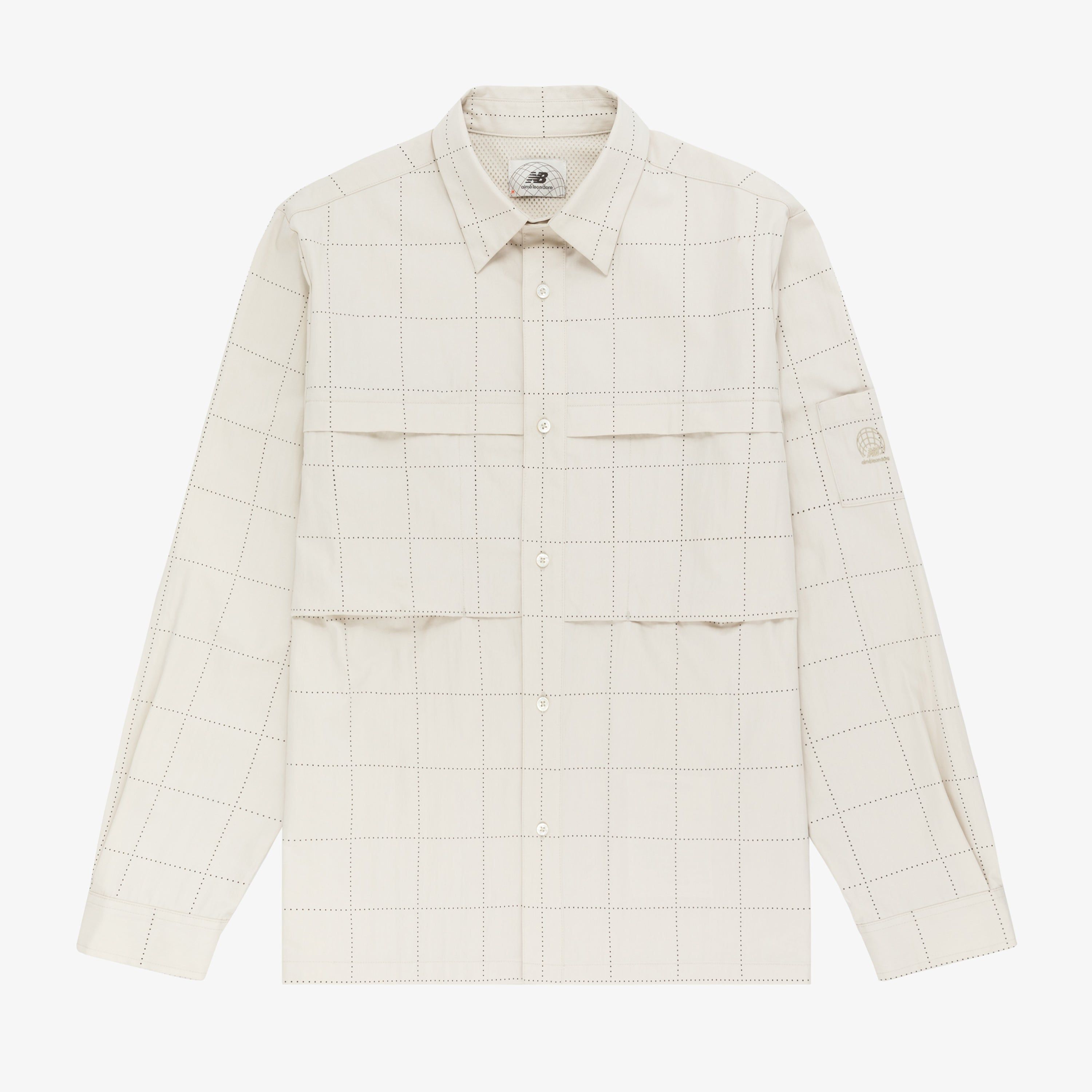 ALD / New Balance Windowpane Grid Shirt sold by Aime Leon Dore