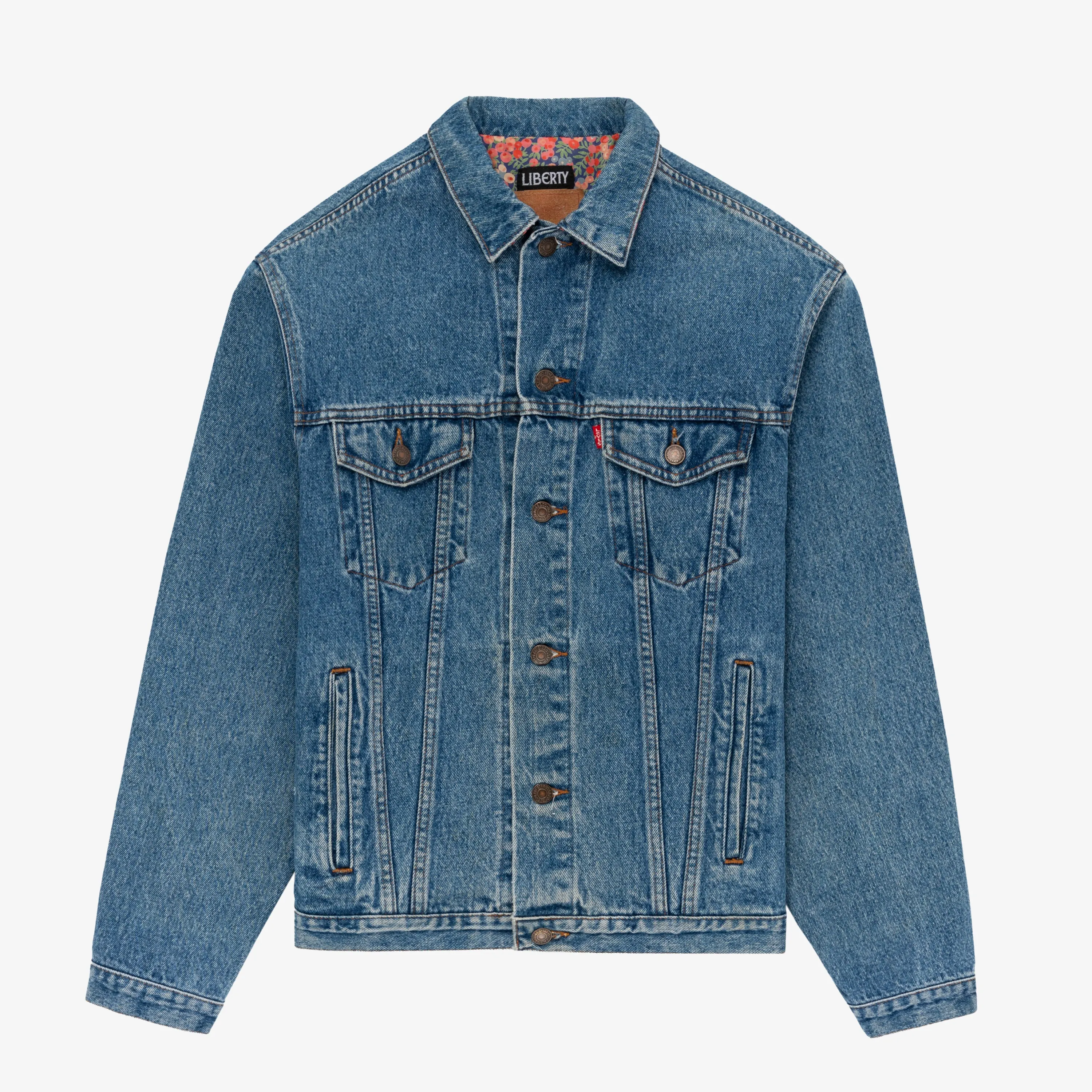 Vintage Levi's / Liberty Paisley Lined Denim Jacket sold by Aime Leon Dore