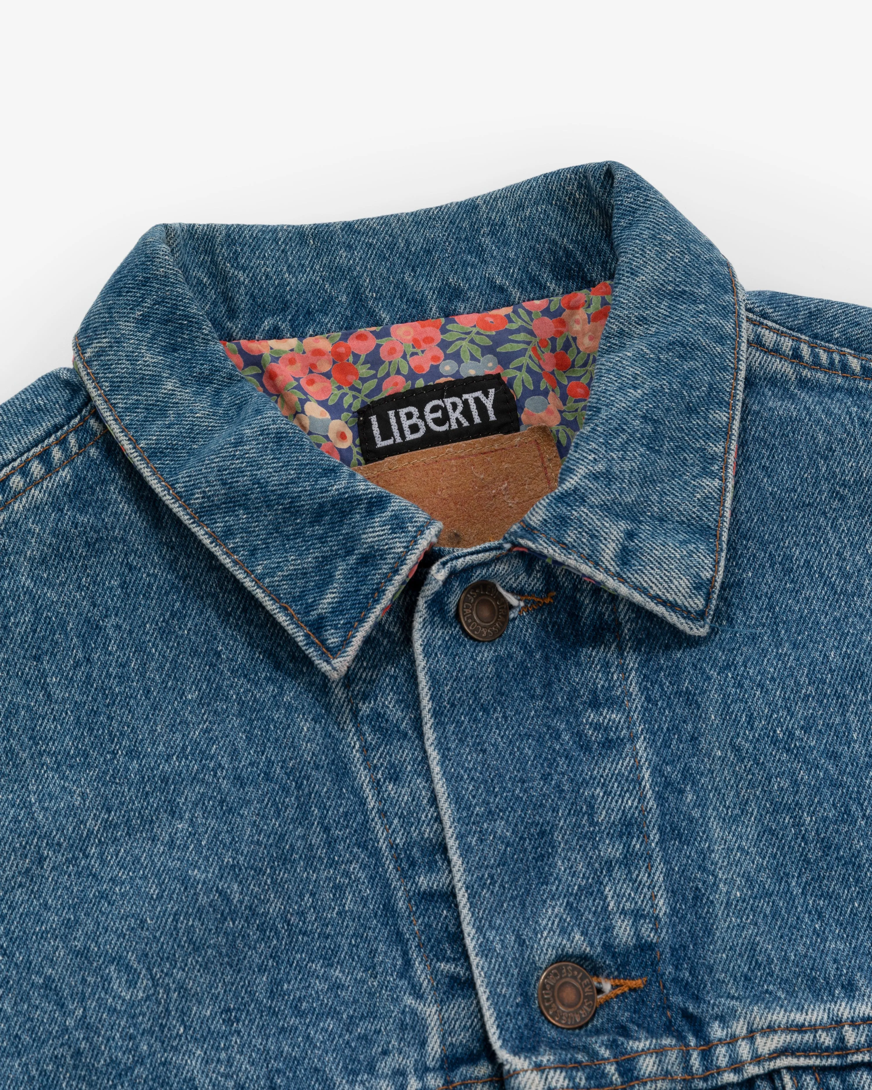 Vintage Levi's / Liberty Paisley Lined Denim Jacket sold by Aime Leon Dore product image thumbnail 4