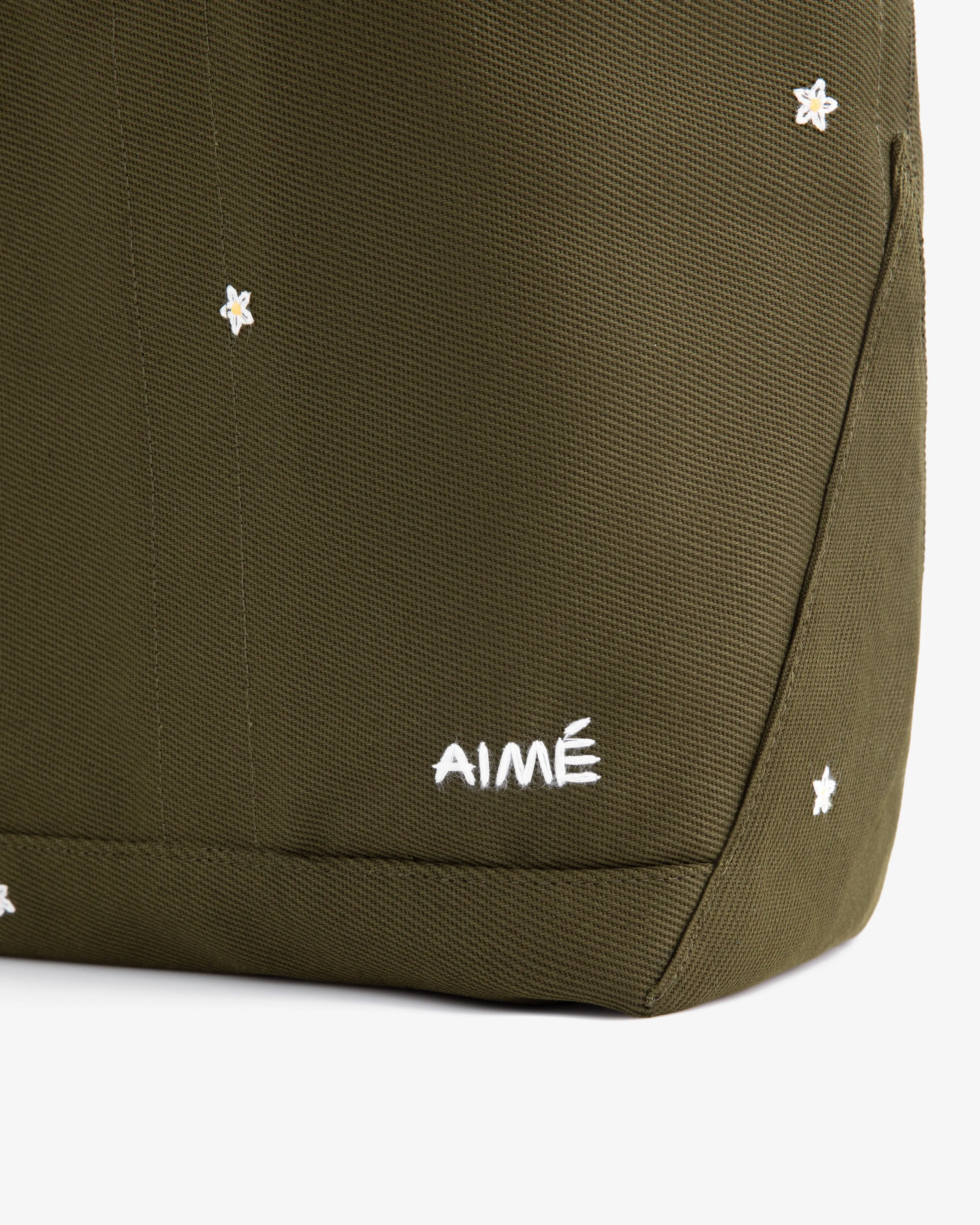 Floral Embroidered Small Canvas Tote Bag sold by Aime Leon Dore product image thumbnail 3