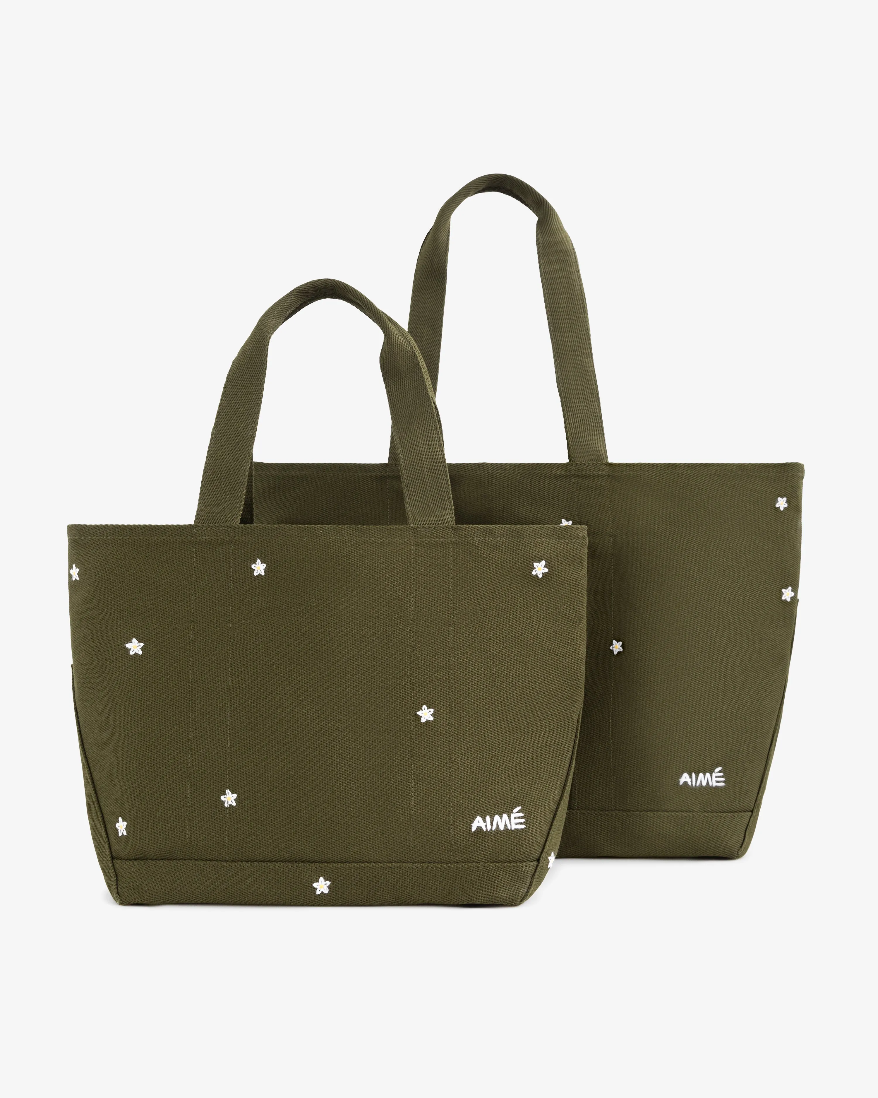 Floral Embroidered Small Canvas Tote Bag sold by Aime Leon Dore product image thumbnail 5